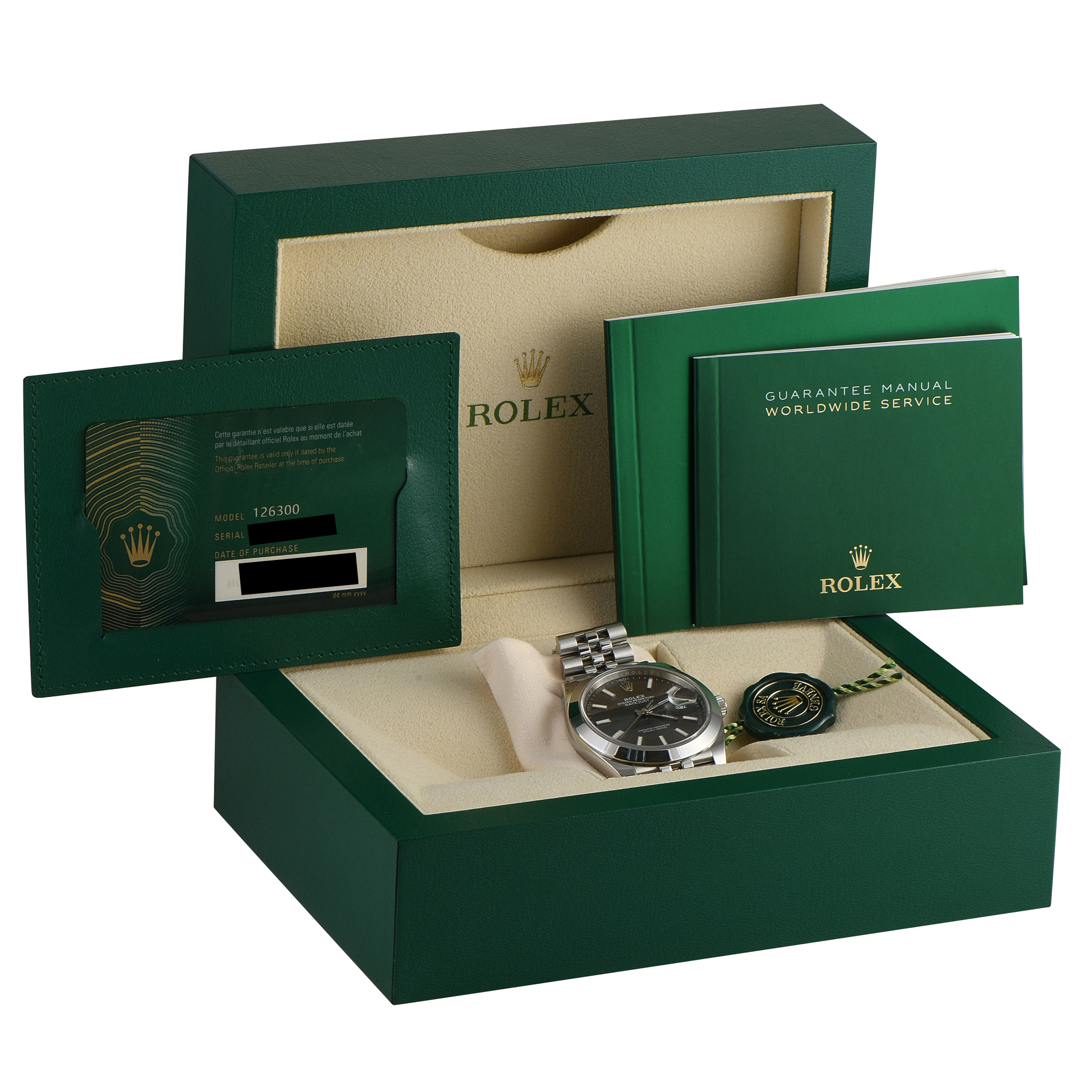 Rolex Datejust 41 Slate Dial Steel Jubilee Watch 126300