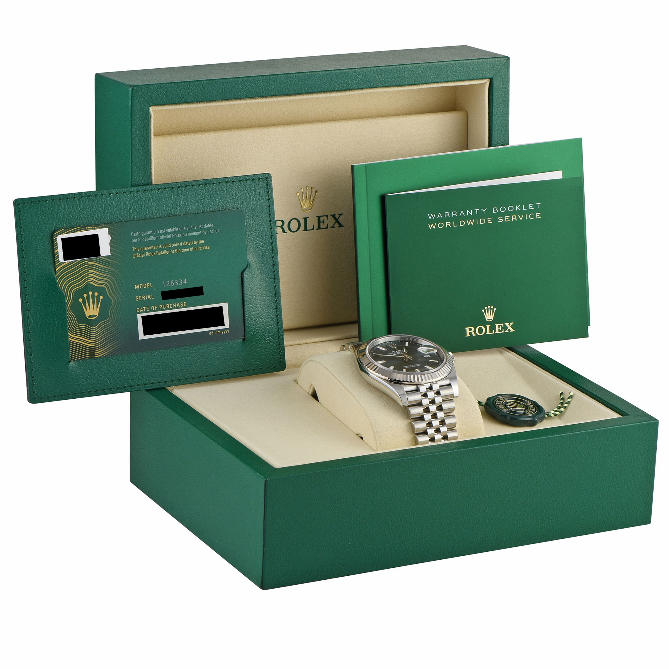 Rolex Datejust 41 Mint Green Dial Jubilee Watch 126334