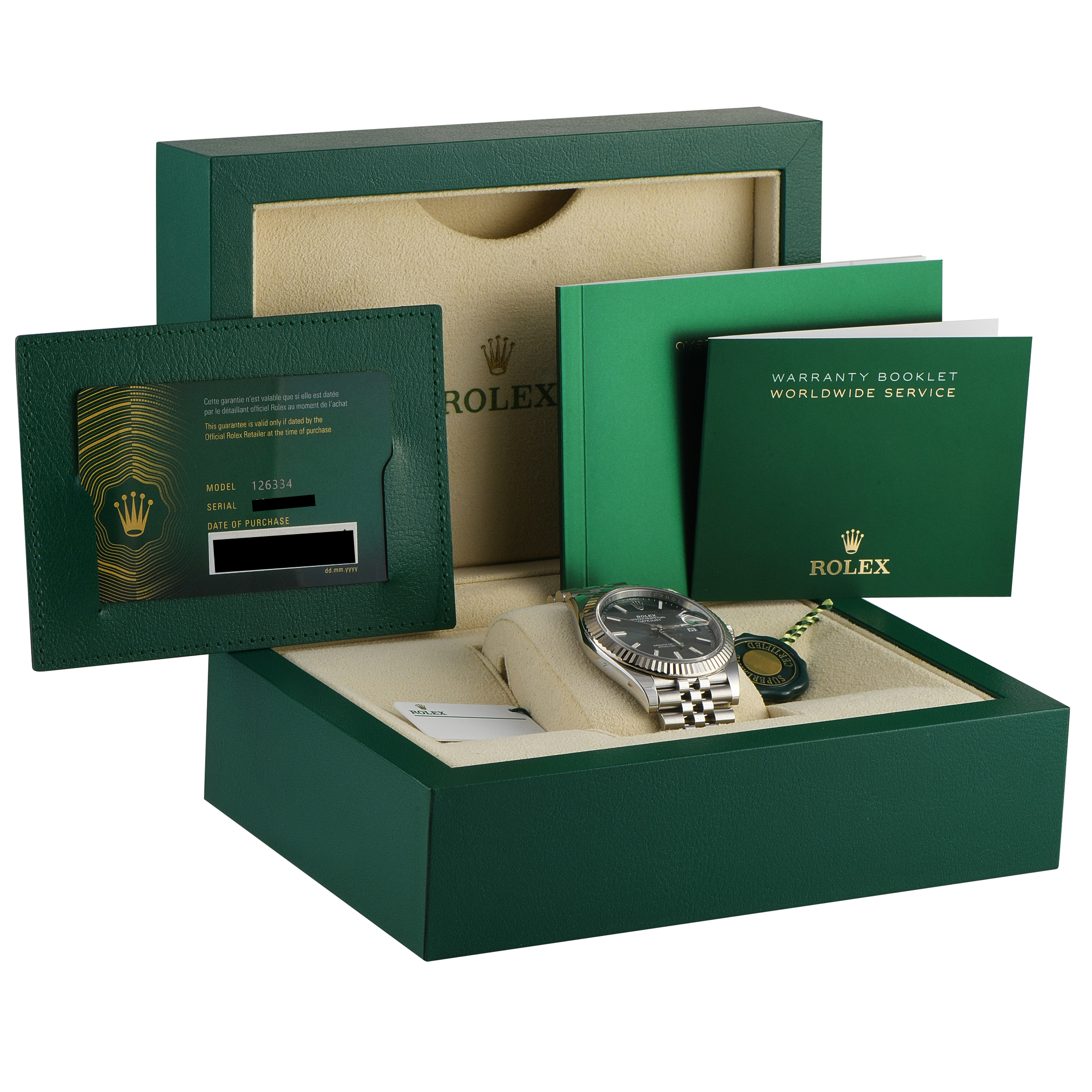 Rolex Datejust 41 Mint Green Dial Jubilee Watch 126334