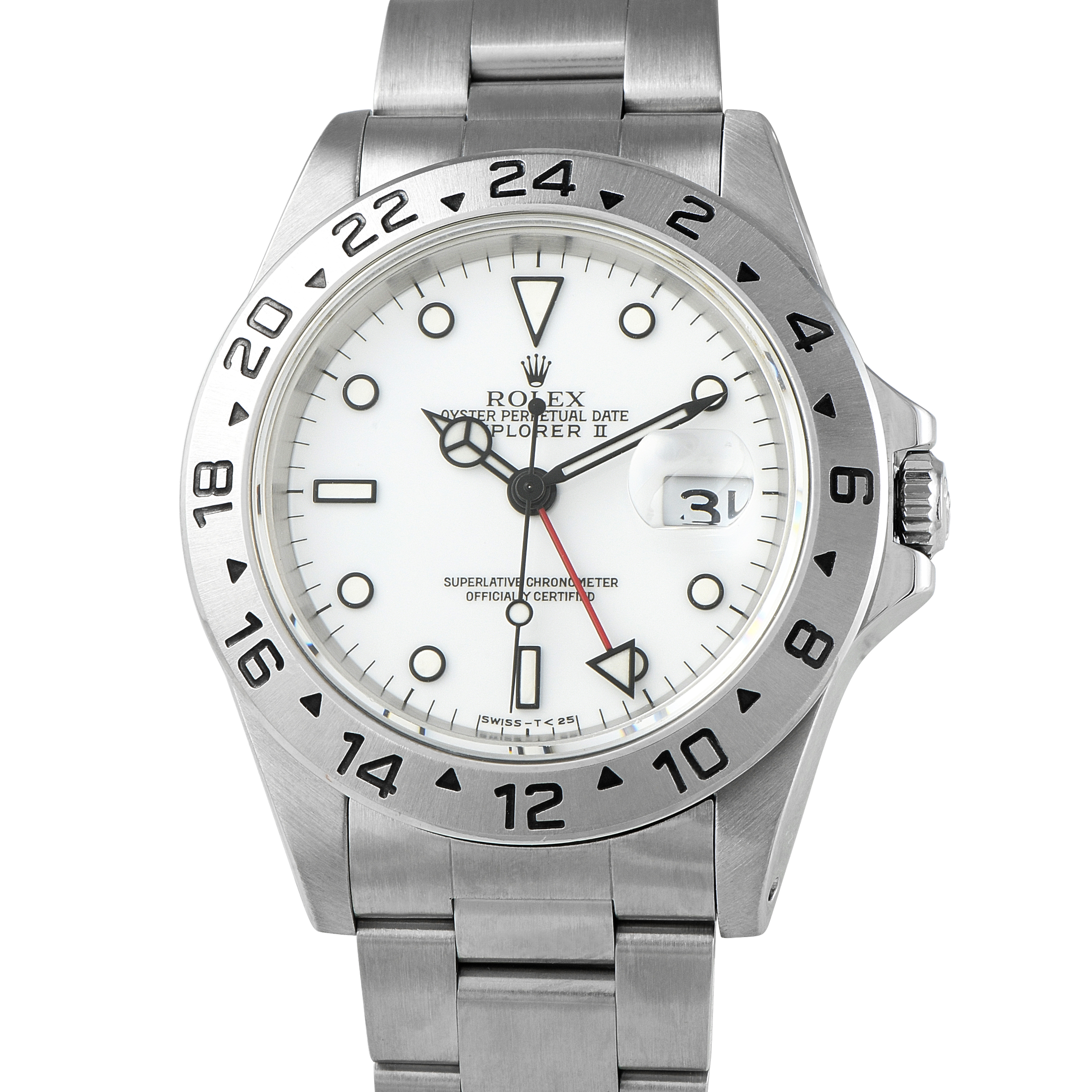 Rolex Explorer II White Dial Steel Watch 16570