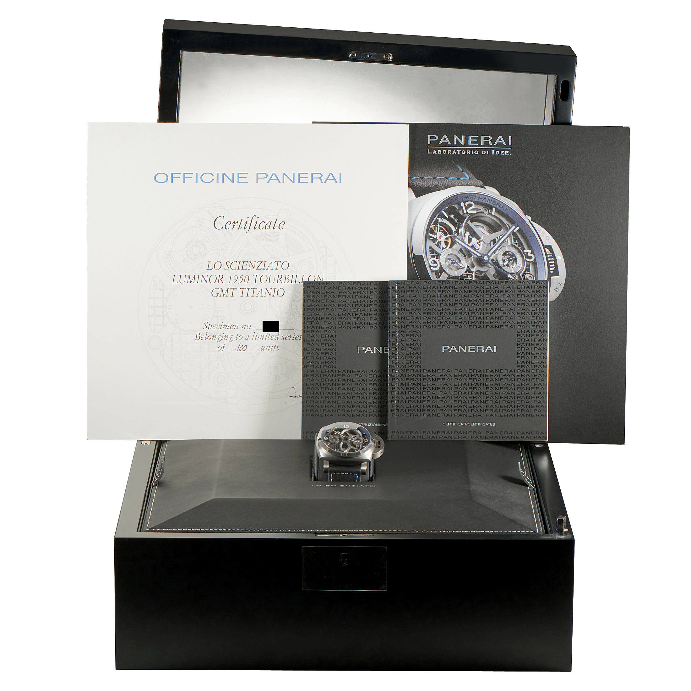 Officine Panerai Luminor Tourbillon GMT Titanium Watch PAM00767