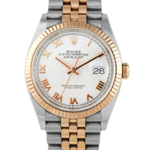 Rolex Datejust 36 White Roman Dial Two-Tone Jubilee Watch 126231