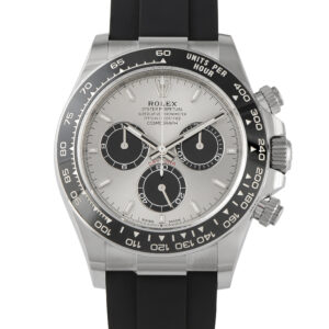 Rolex Daytona Steel and Black Dial White Gold Oysterflex Watch 126519LN
