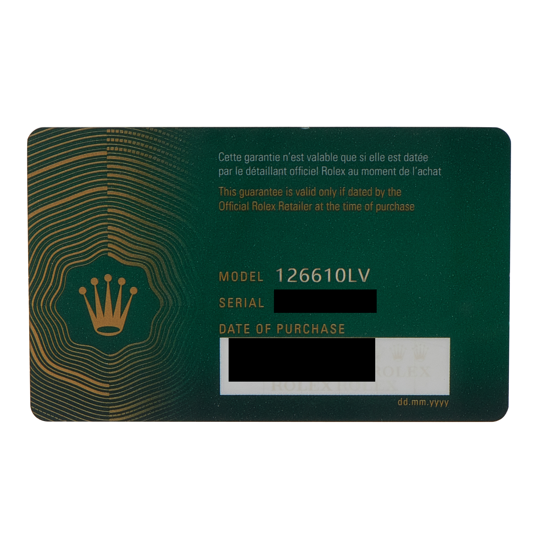 Rolex Submariner Date Starbucks Steel Watch 126610LV