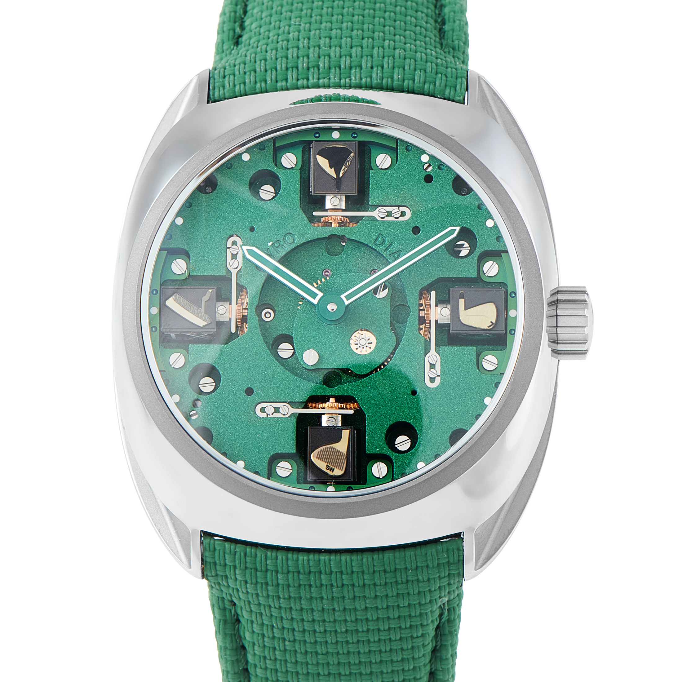 Byrne Gyro Dial Golf Edition Titanium Watch 10034-80100-225