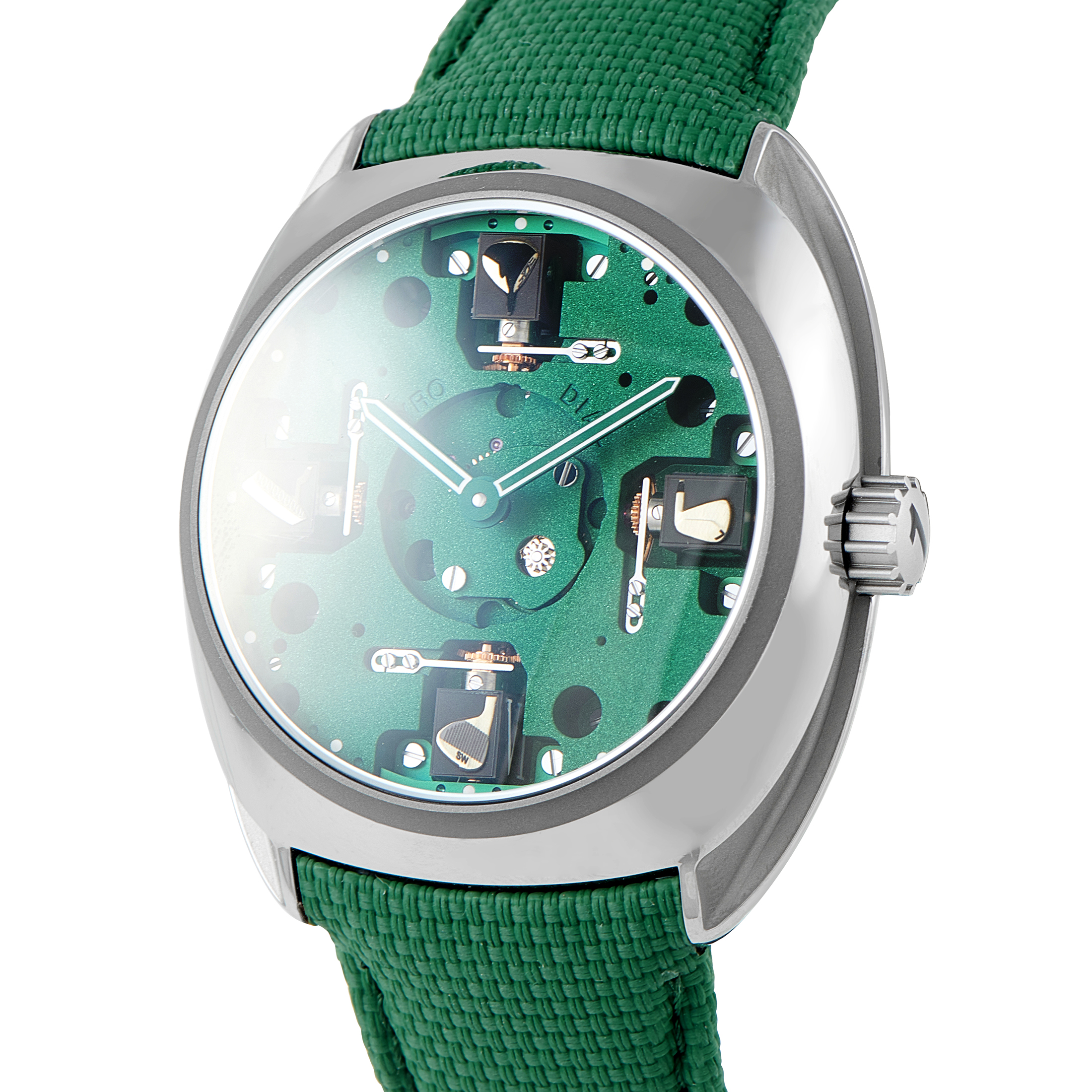 Byrne Gyro Dial Golf Edition Titanium Watch 10034-80100-225