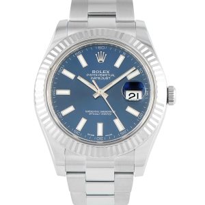 Rolex Datejust II Blue Dial Oyster Watch 116334
