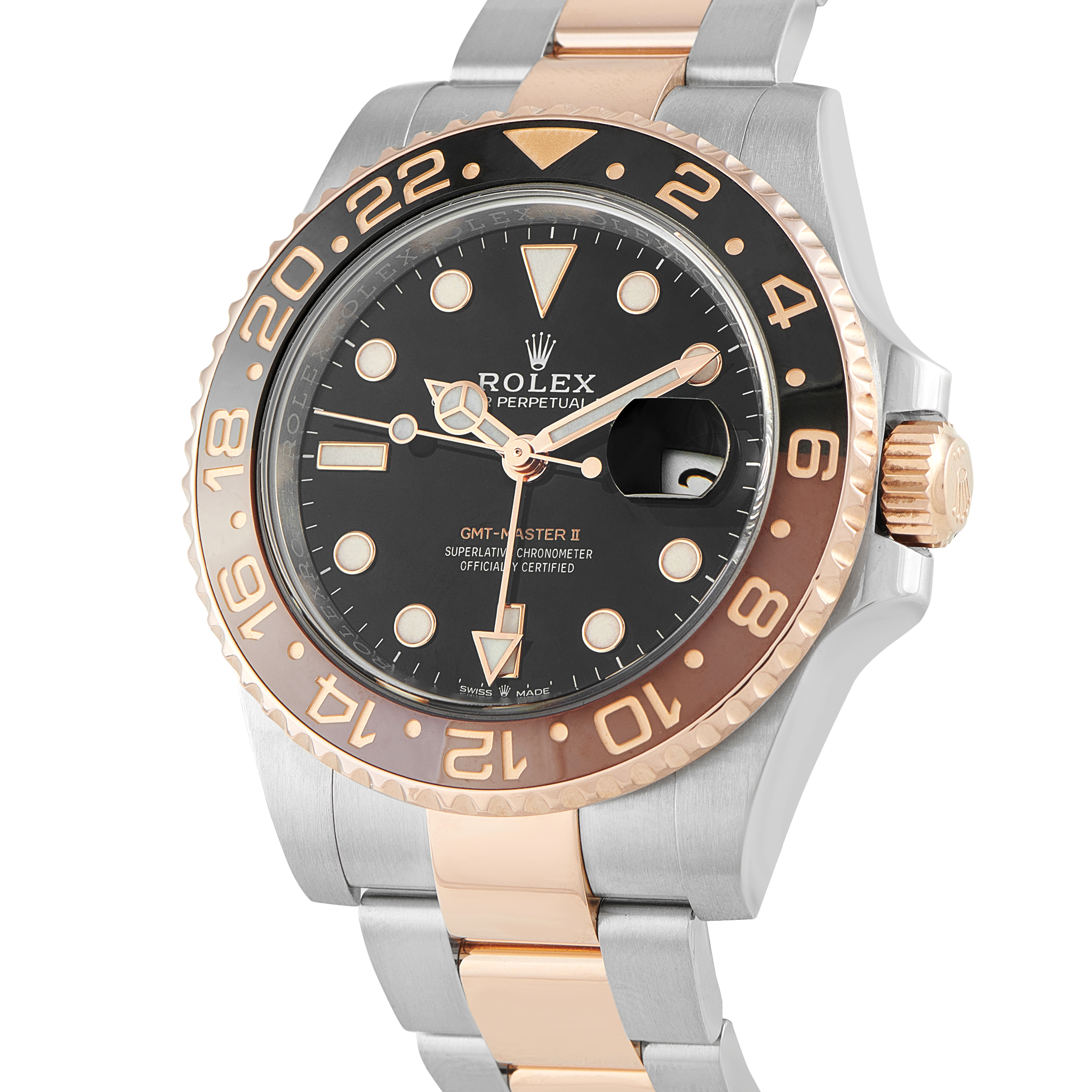 Rolex GMT-Master II Root Beer Two-Tone Oyster Watch 126711CHNR
