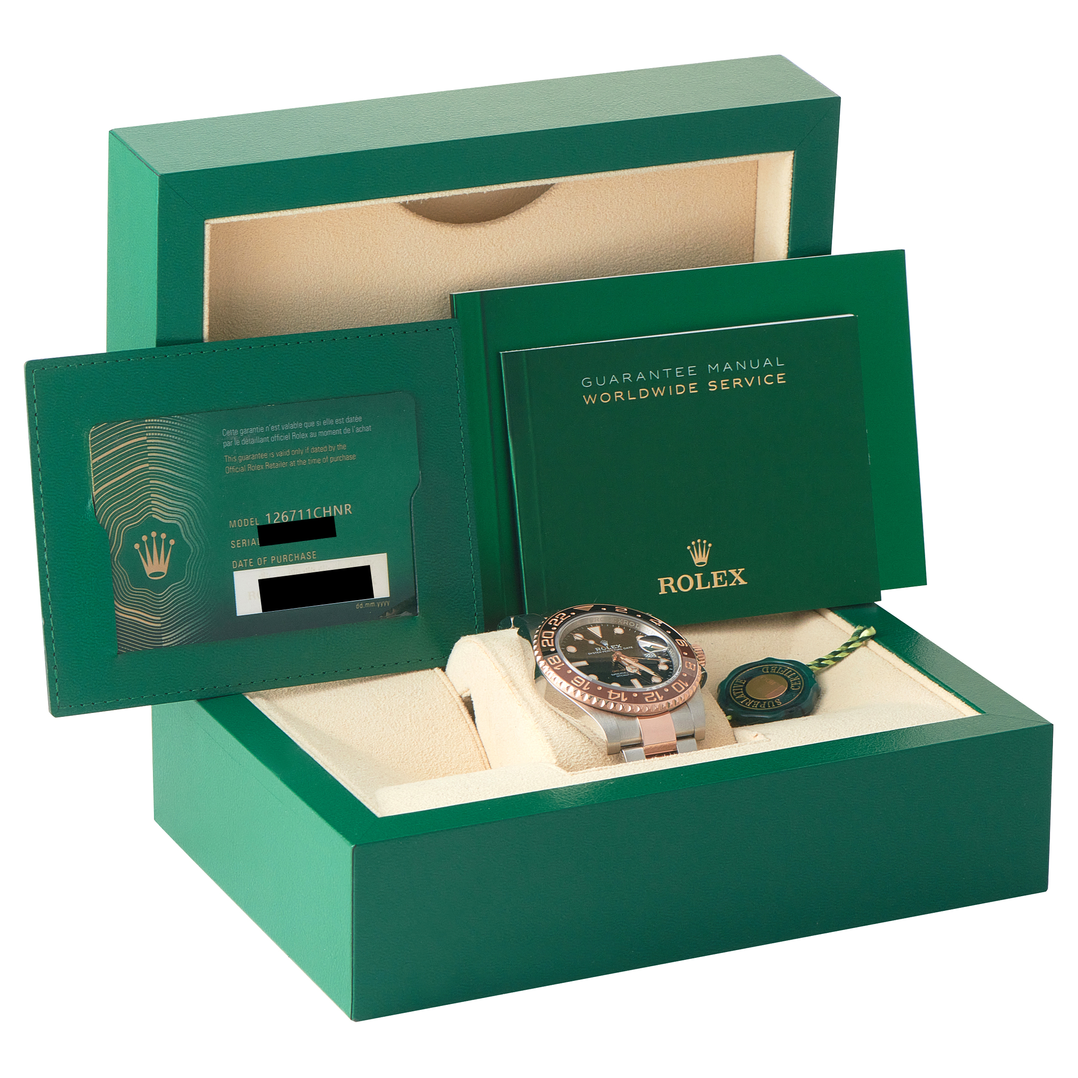 Rolex GMT-Master II Root Beer Two-Tone Oyster Watch 126711CHNR