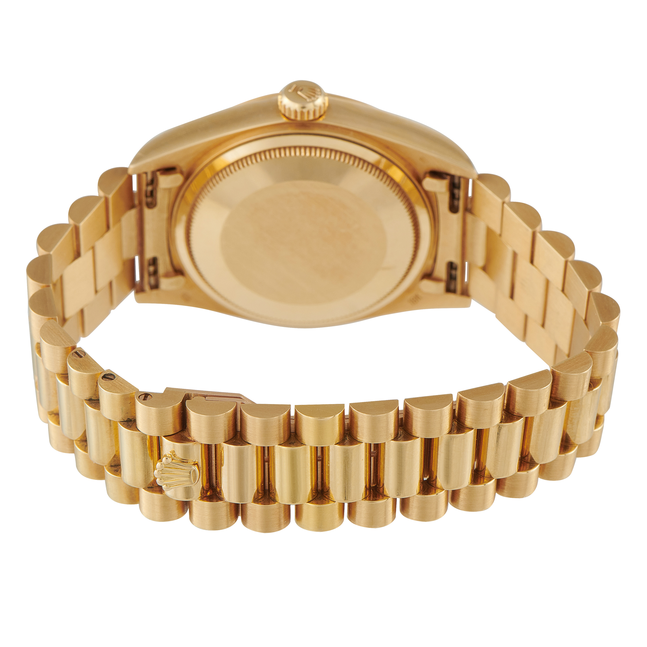 Rolex Day-Date 36 Wood Dial Yellow Gold President Watch 18038