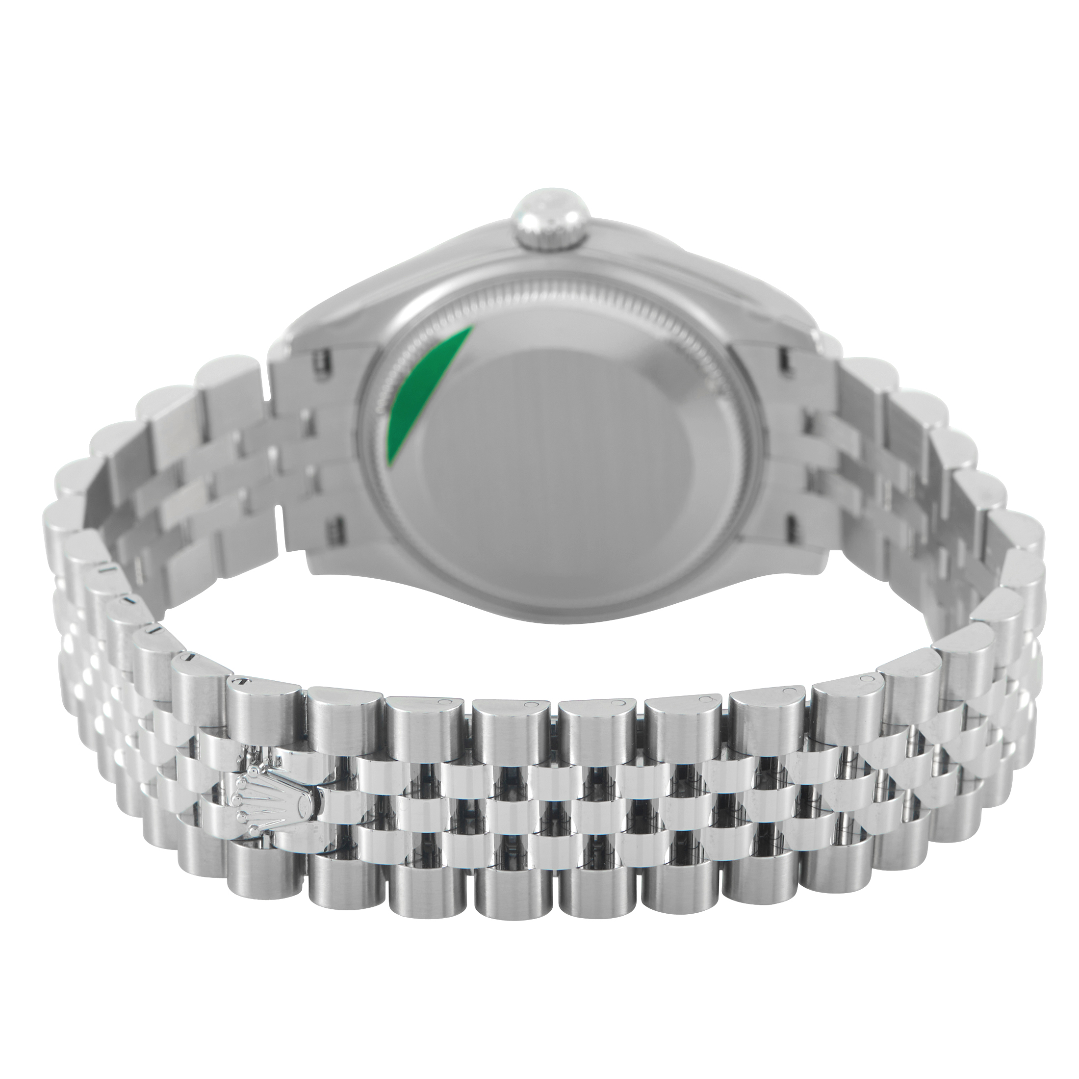 Rolex Datejust 31 Diamond-Set Blue Floral Dial Steel and White Gold Jubilee Watch 278274