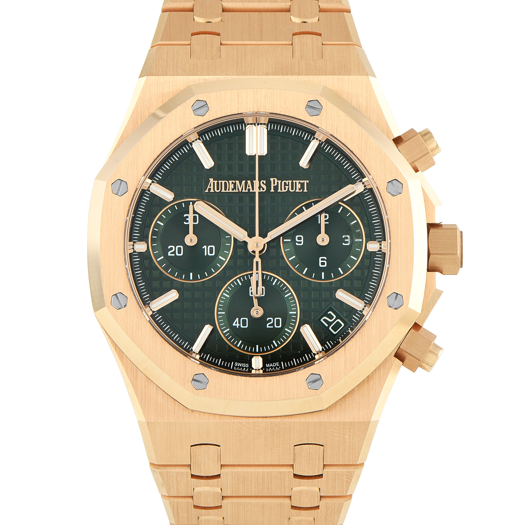 Audemars Piguet Royal Oak Chronograph Khaki Dial Rose Gold Watch 26240or.oo.1320or.08