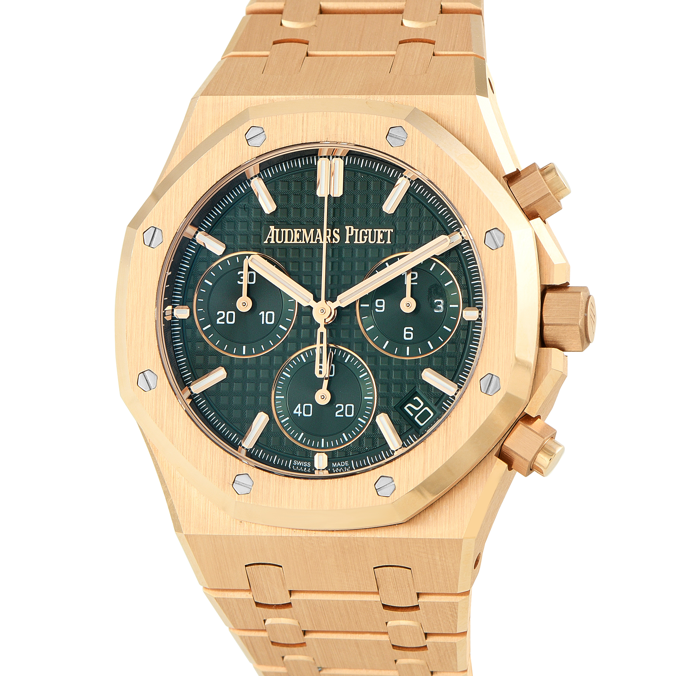 Audemars Piguet Royal Oak Chronograph Khaki Dial Rose Gold Watch 26240or.oo.1320or.08
