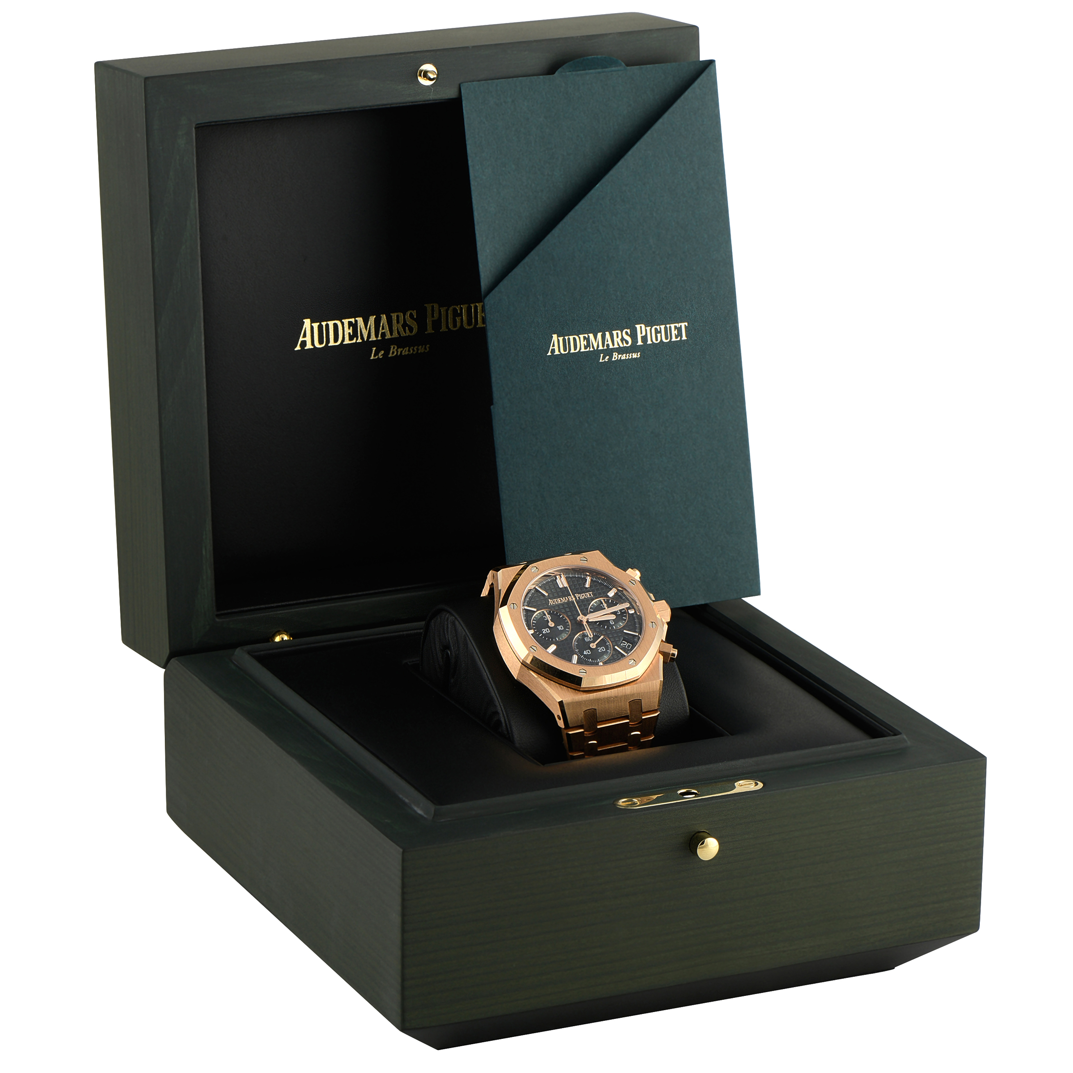 Audemars Piguet Royal Oak Chronograph Khaki Dial Rose Gold Watch 26240or.oo.1320or.08