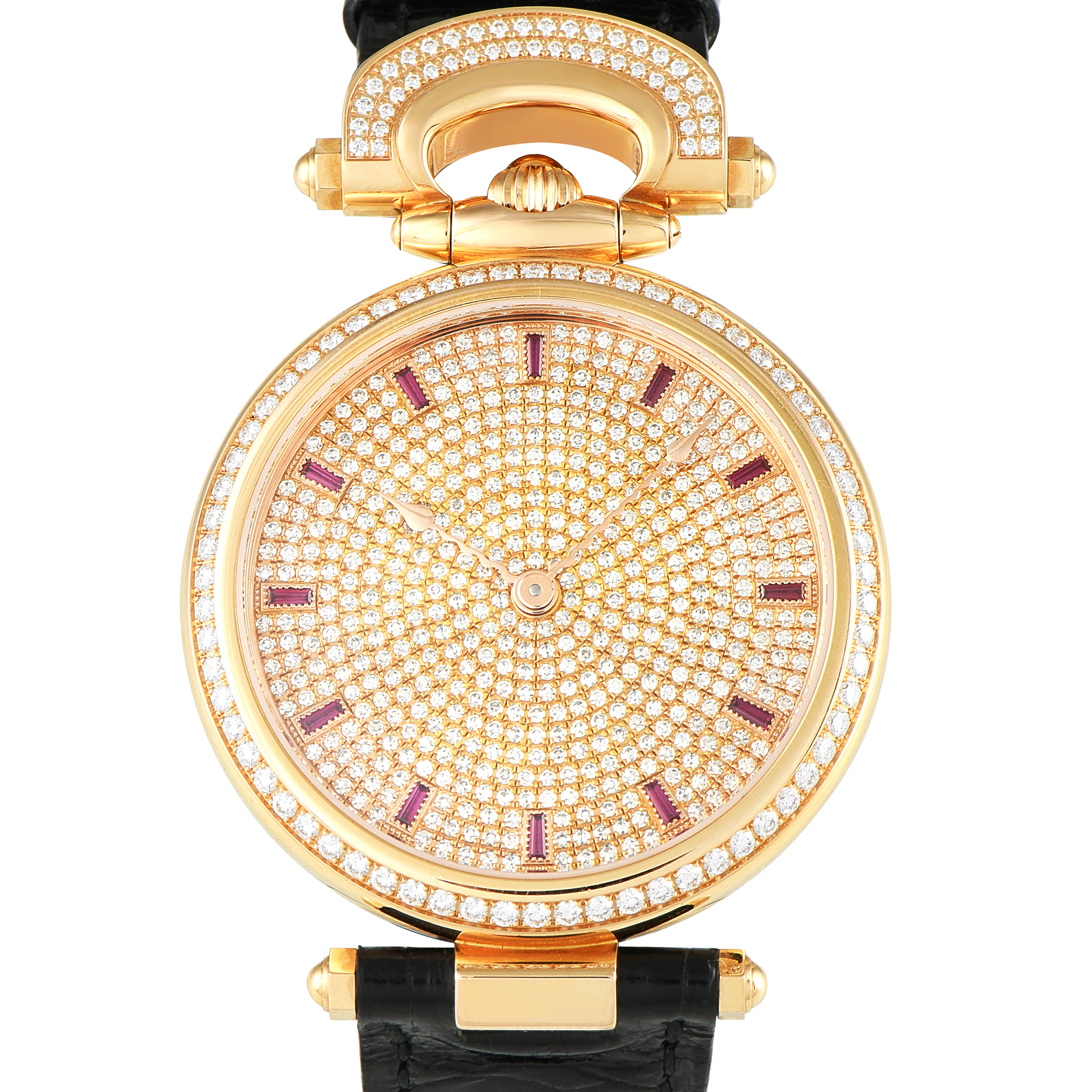 Bovet Chateau de Motiers Joaillerie Diamond and Rose Gold Watch HMS042-SD12