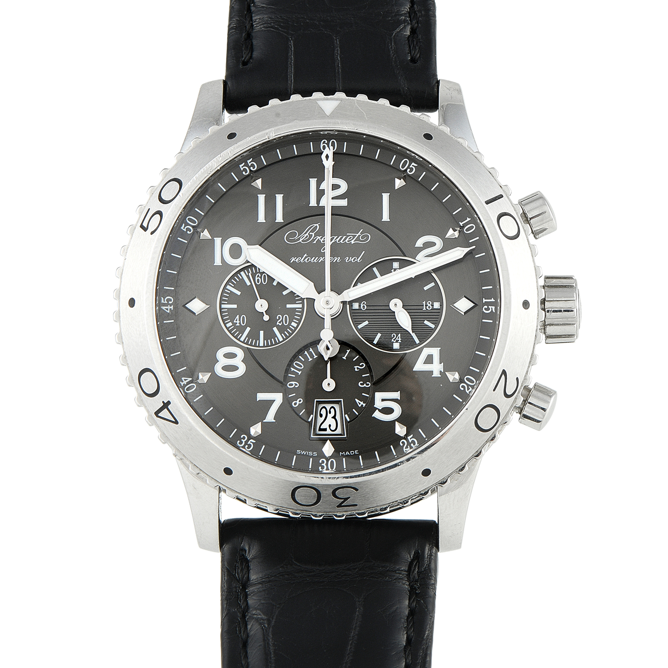 Breguet Type XXI Flyback Chronograph Steel Watch 3810ST/92/9ZU