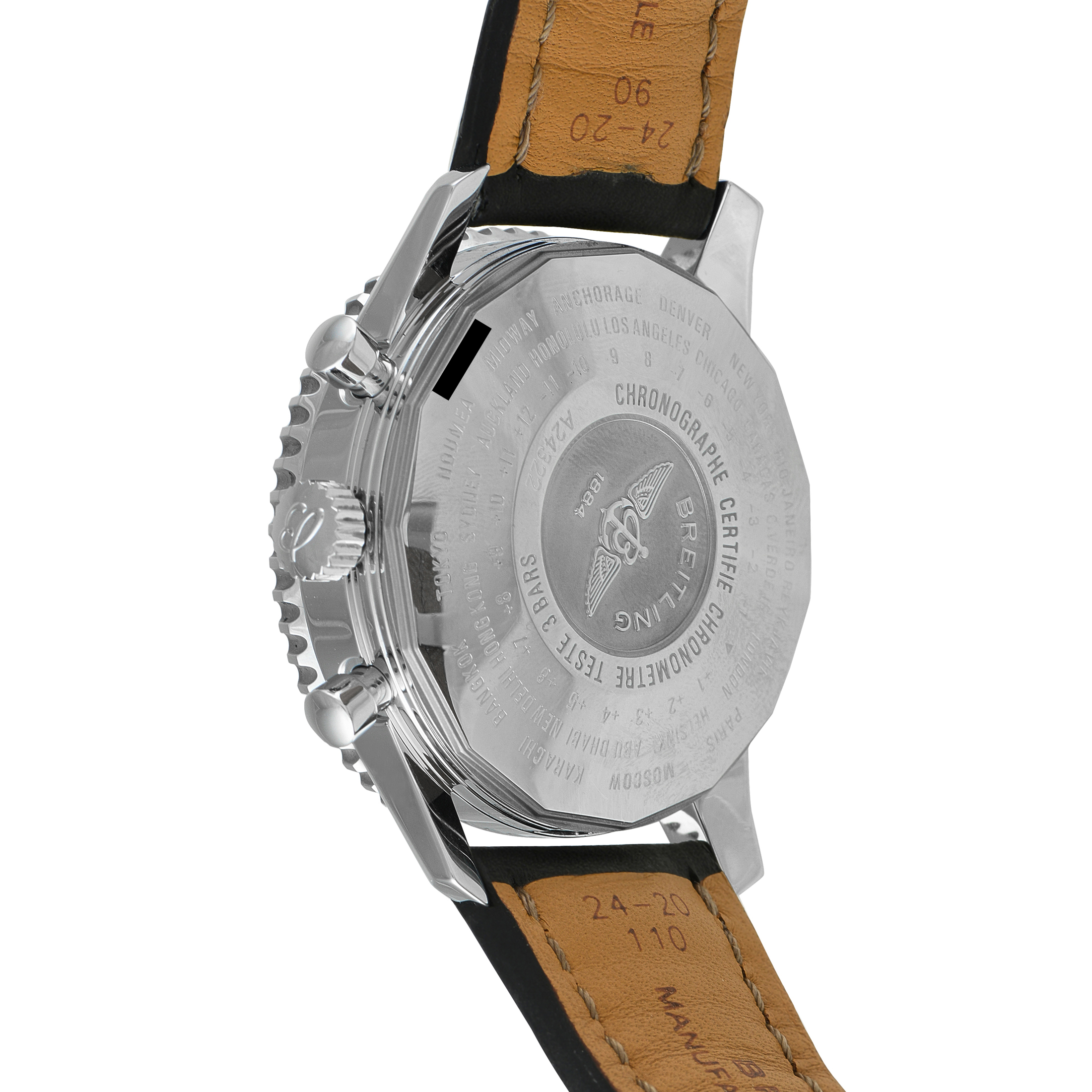 Breitling Navitimer World Chronograph GMT Steel Watch A2432212/B726