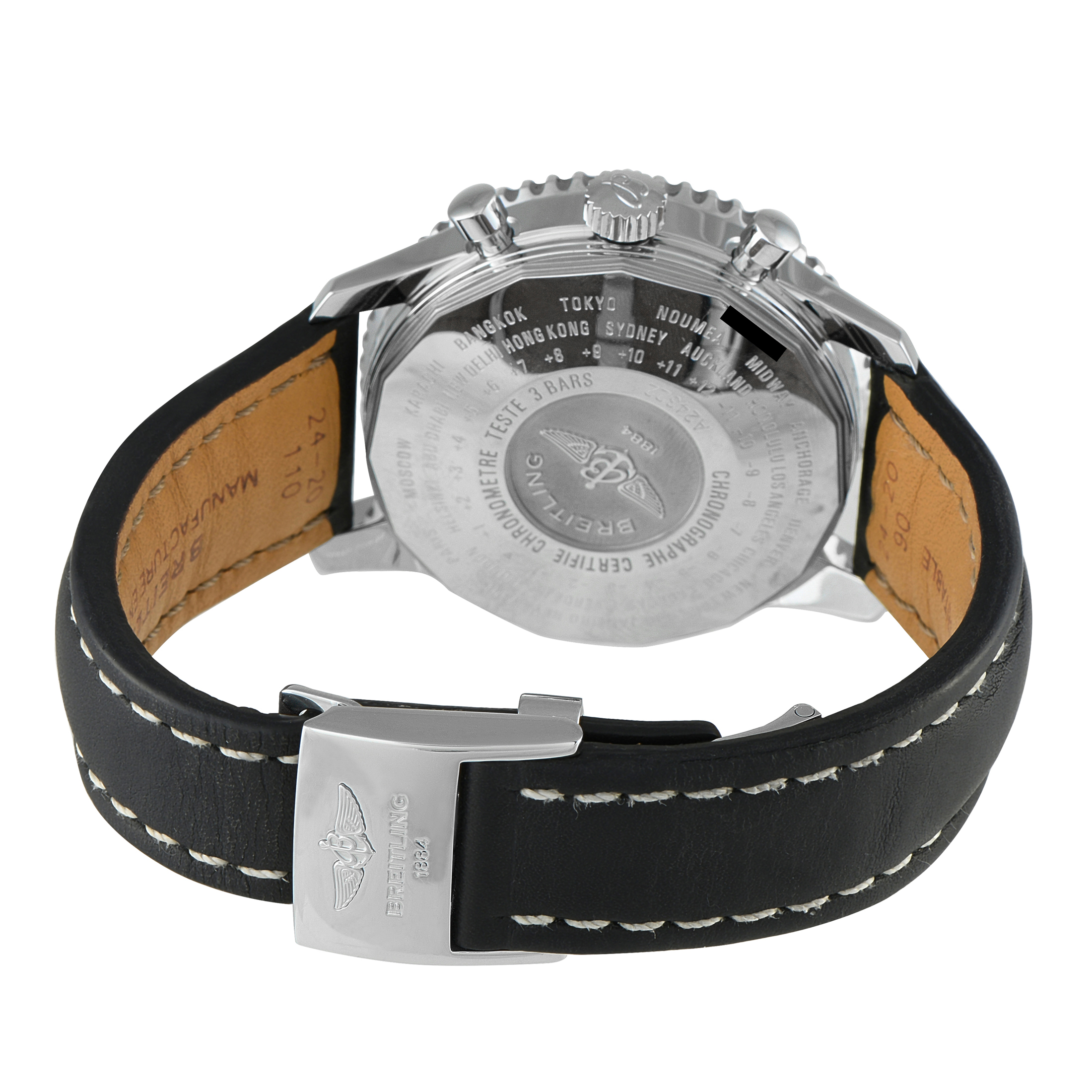 Breitling Navitimer World Chronograph GMT Steel Watch A2432212/B726