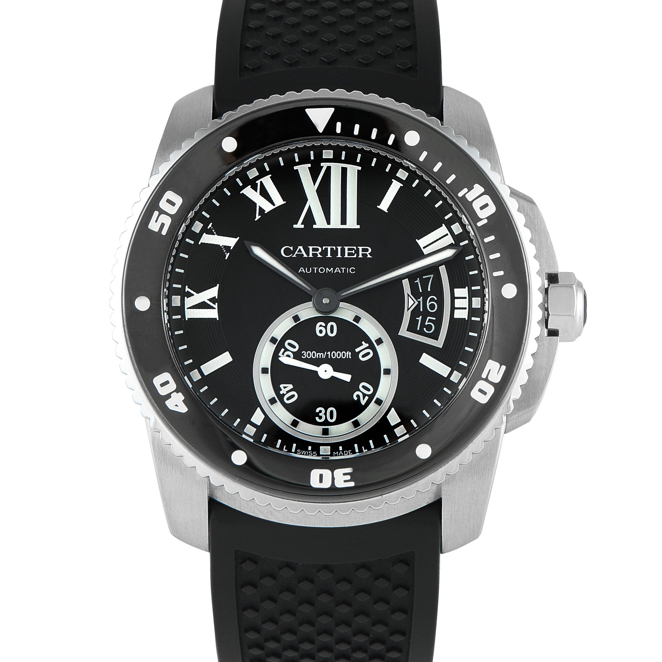 Cartier Calibre Steel Diver's Watch W7100056