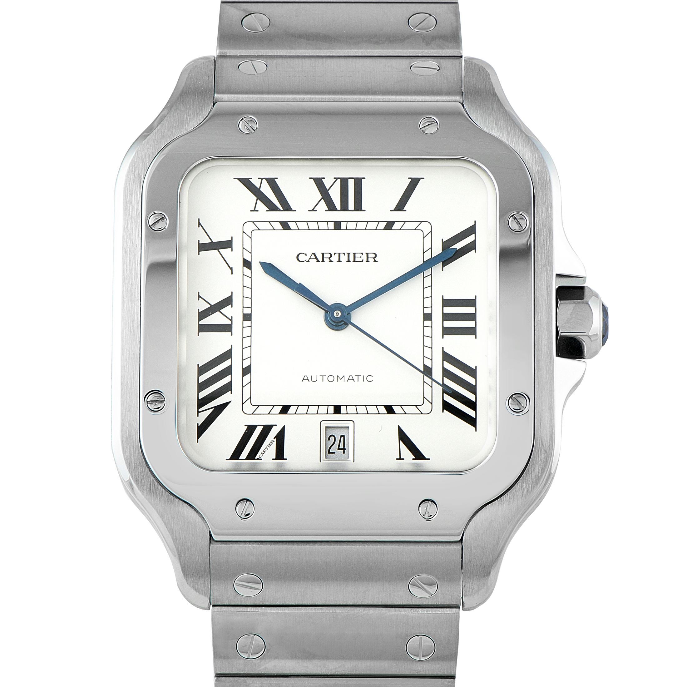 Cartier Santos Large Model Steel Watch WSSA0018