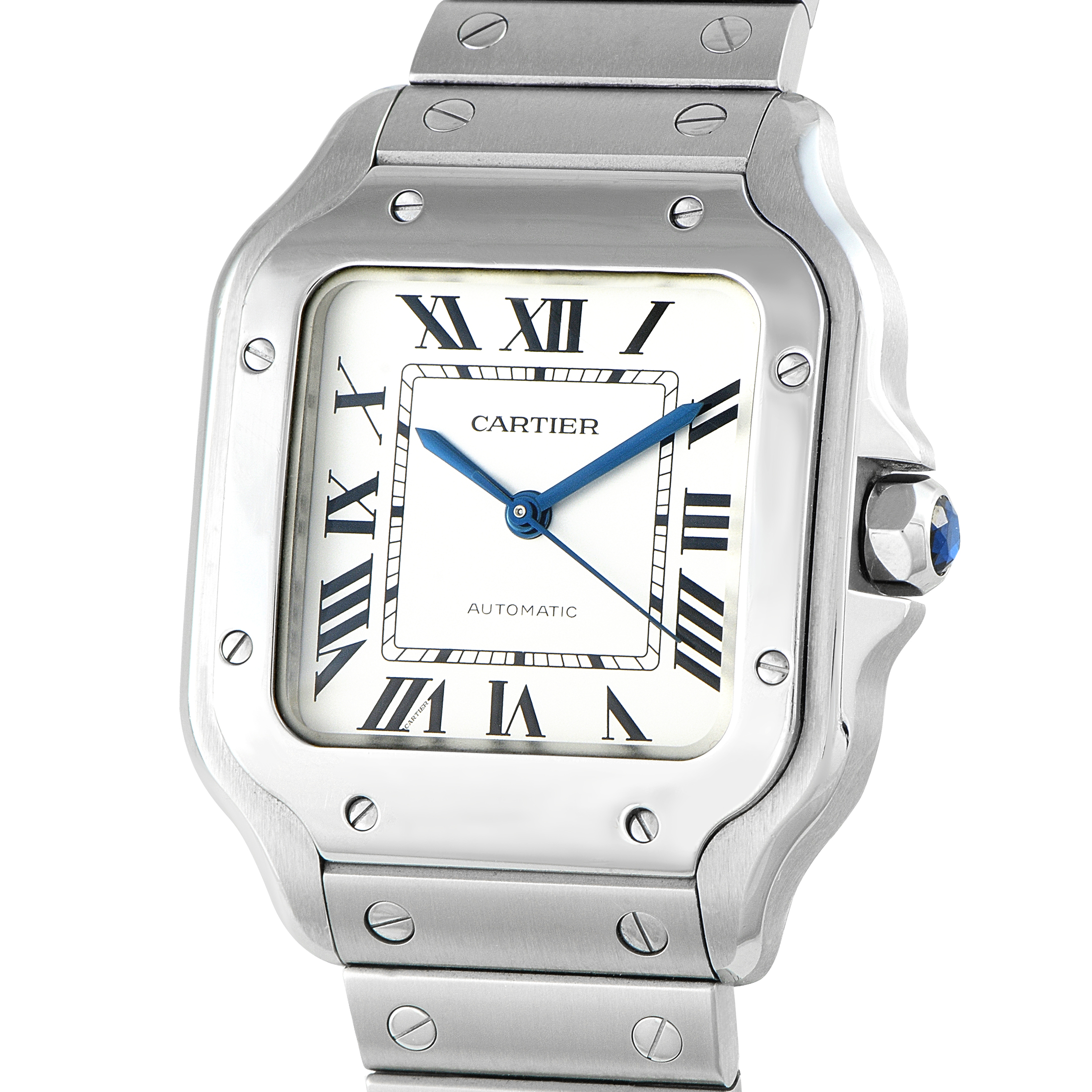 Cartier Santos Medium Model Steel Watch WSSA0029