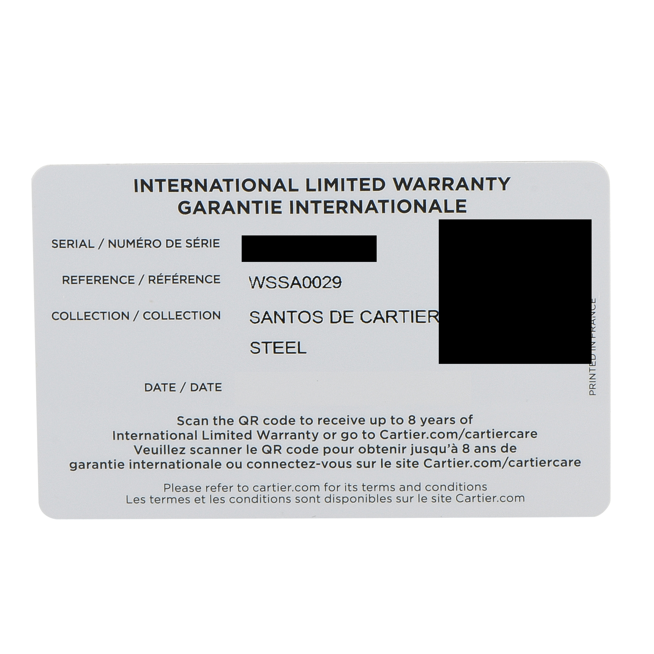 Cartier Santos Medium Model Steel Watch WSSA0029