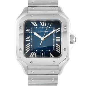 Cartier Santos de Cartier Blue Dial Large Model Watch WSSA0030