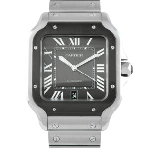 Cartier Santos Large Model ADLC Bezel Steel Watch WSSA0037