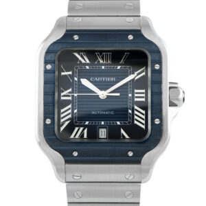 Cartier Santos Large Model PVD Steel Watch WSSA0048 wssa0048