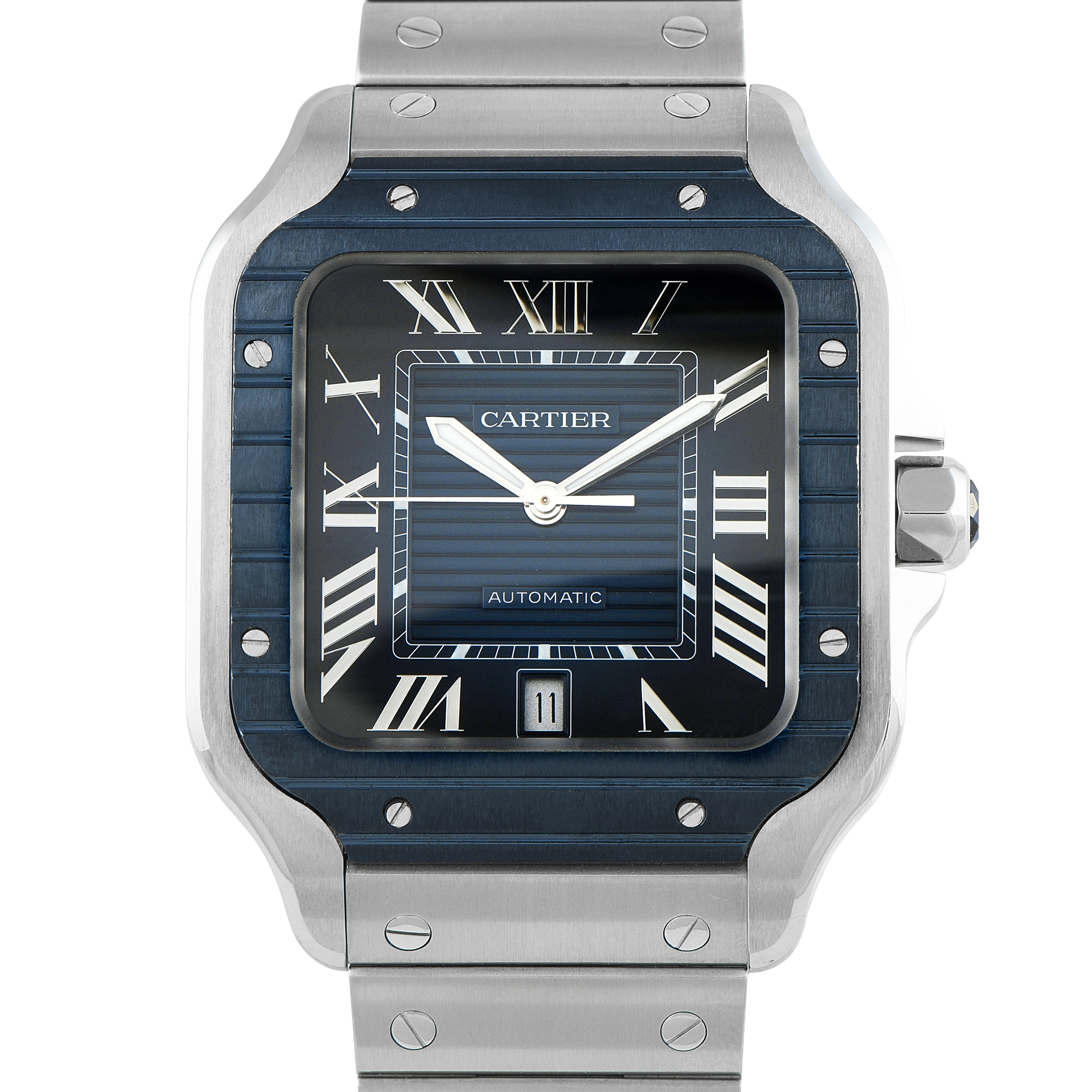 Cartier Santos Large Model PVD Steel Watch WSSA0048 wssa0048