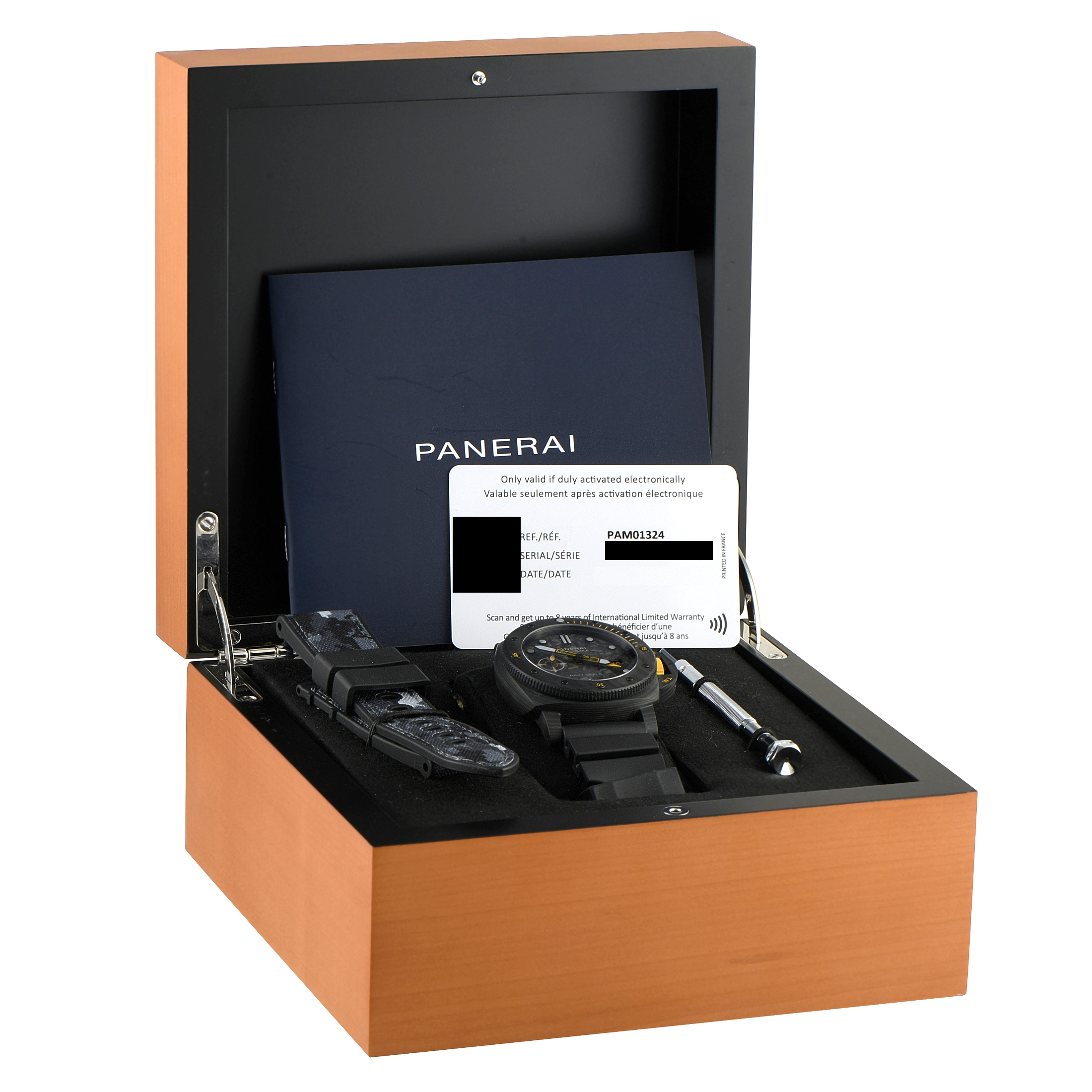 Officine Panerai Submersible GMT Navy SEALs Carbotech Watch Pam01324