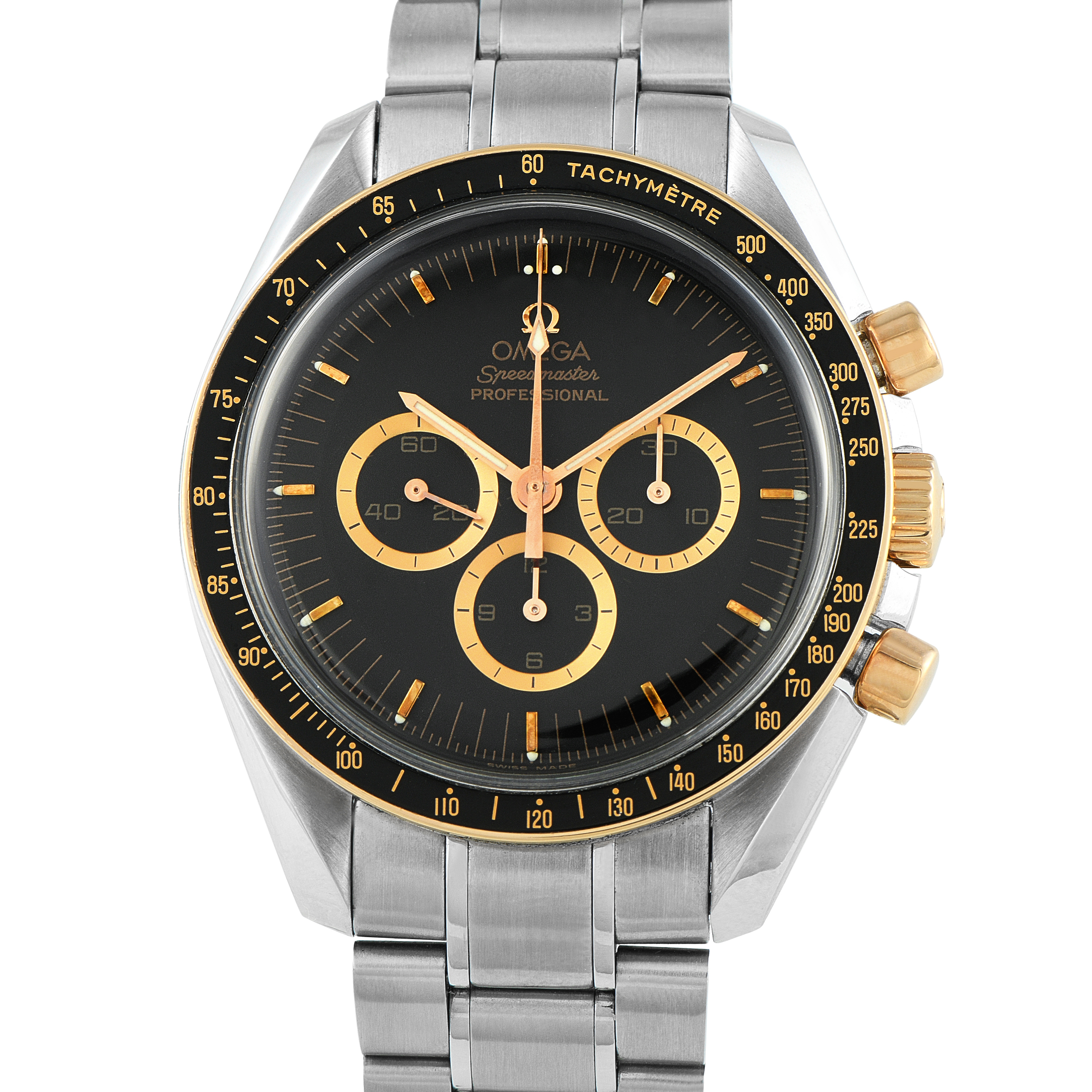 Omega Speedmaster Apollo 15 35th Anniversary Limited Edition Steel and Red Gold Watch 3366.51