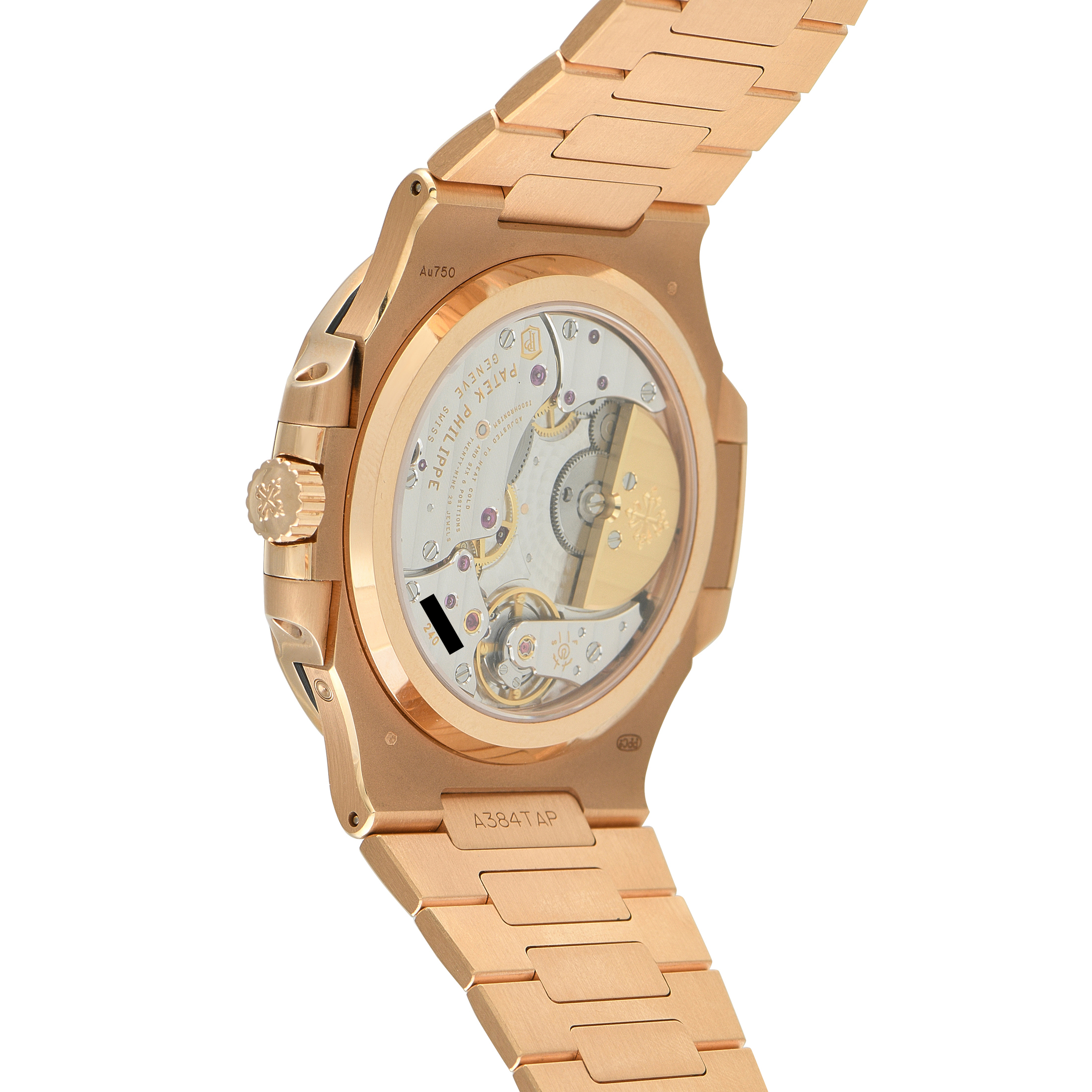 Patek Philippe Nautilus Moon Phase Rose Gold Watch 5712/1R-001