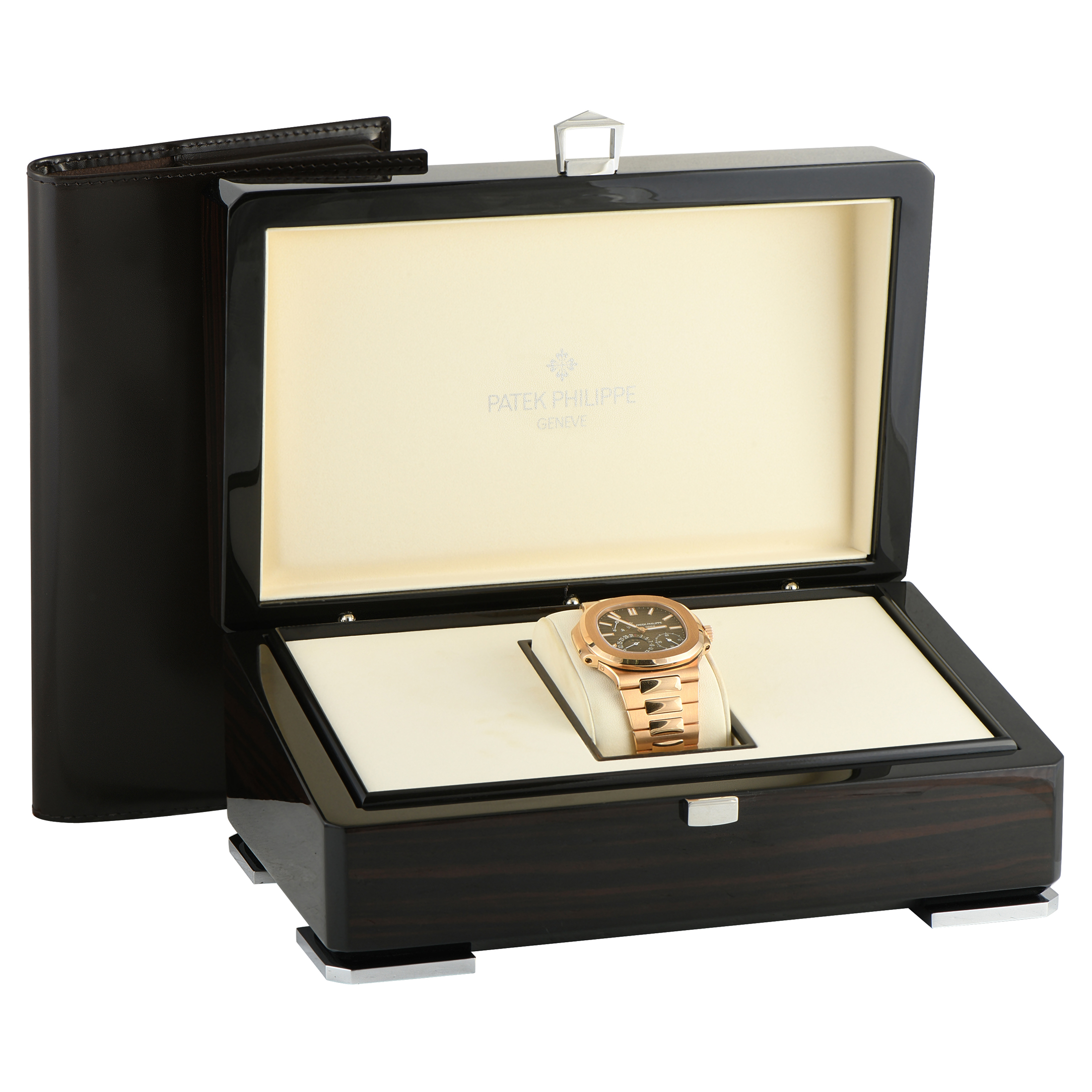 Patek Philippe Nautilus Moon Phase Rose Gold Watch 5712/1R-001