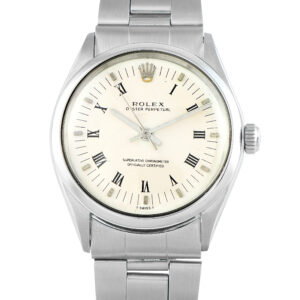 Rolex Oyster Perpetual 34 Roman White Dial Steel Watch 1002