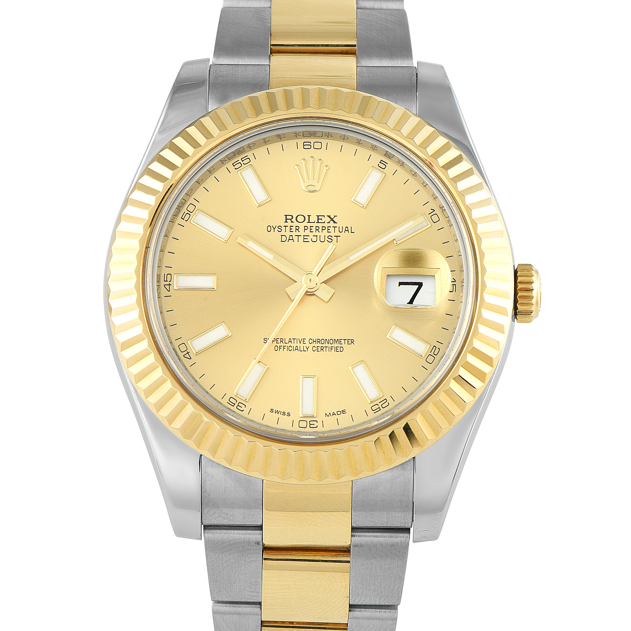 Rolex Datejust II Champagne Dial Two-Tone Watch 116333
