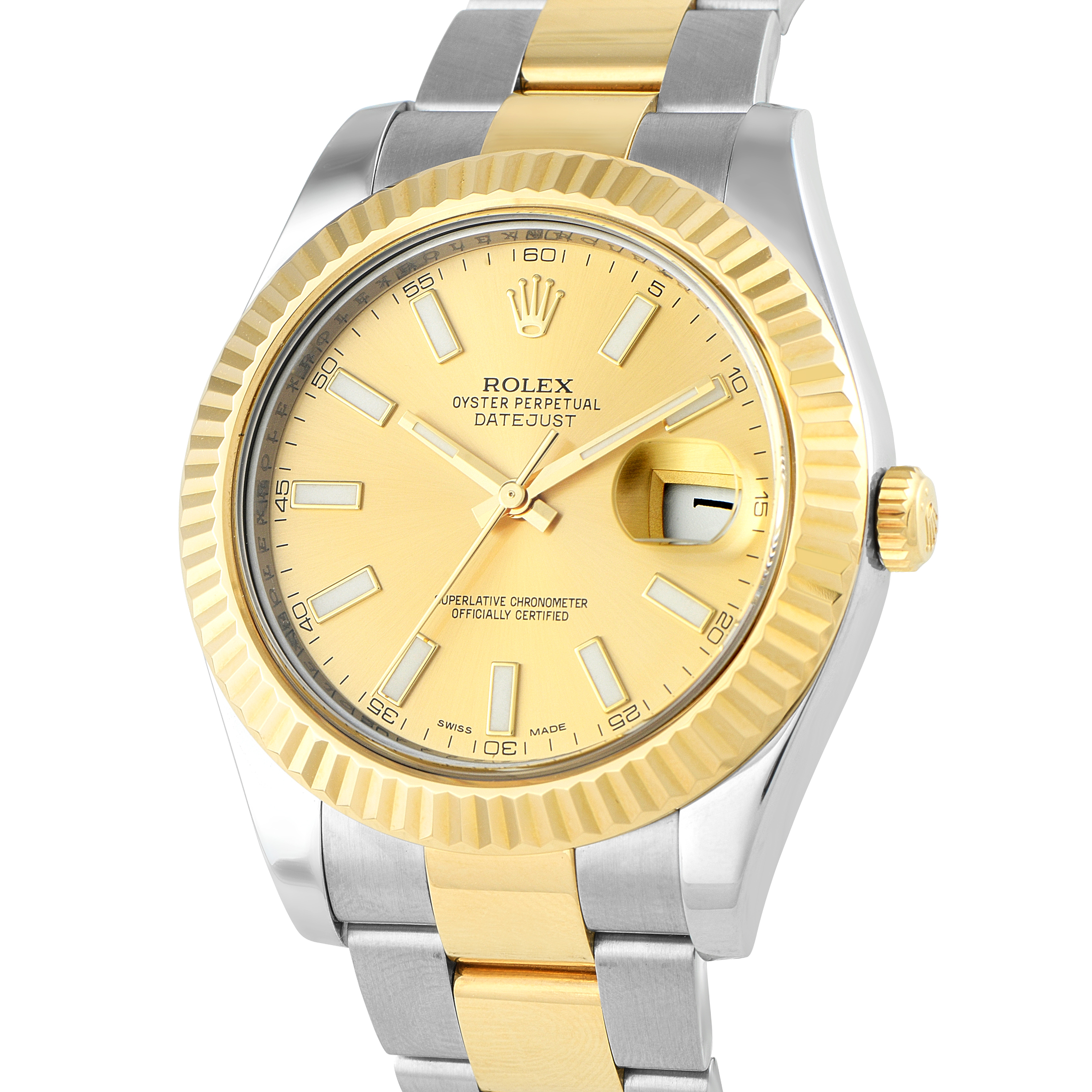 Rolex Datejust II Champagne Dial Two-Tone Watch 116333