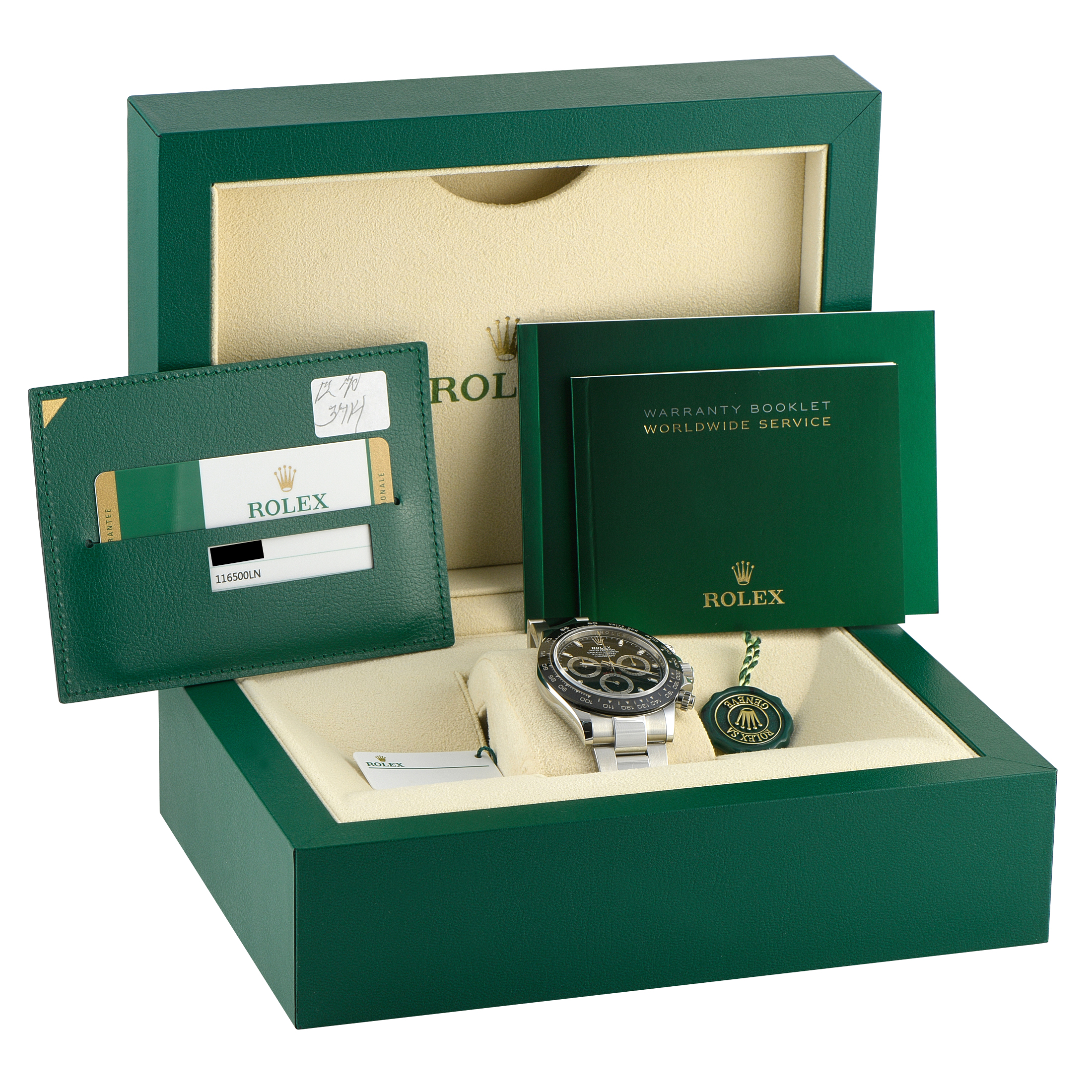 Rolex Daytona Black Dial Steel Watch 116500LN