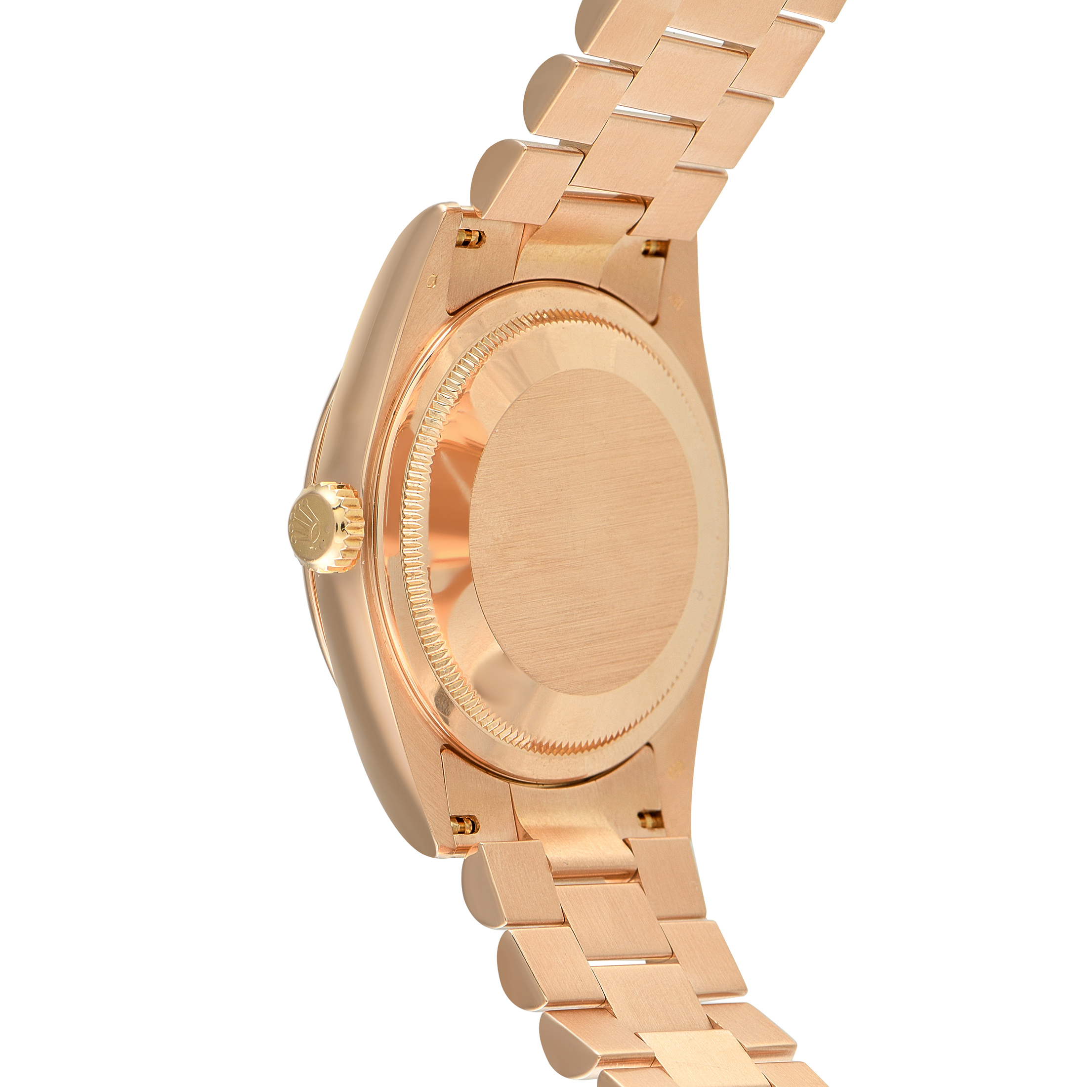 Rolex Day-Date 36 Pink Roman Dial Everose Gold President Watch 118205