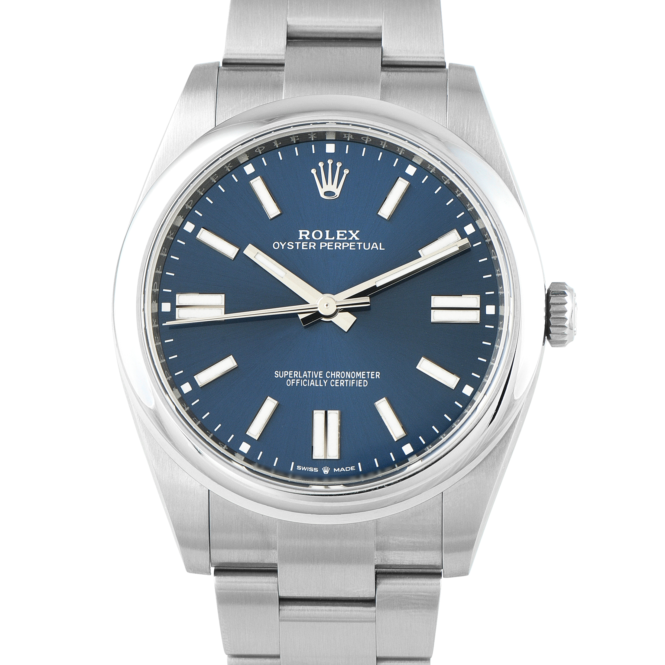 Rolex Oyster Perpetual 41 Blue Dial Steel Watch 124300