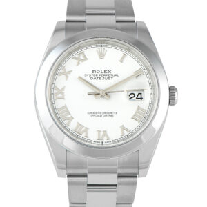 Rolex Datejust 41 Roman White Dial Steel Oyster Watch 126300