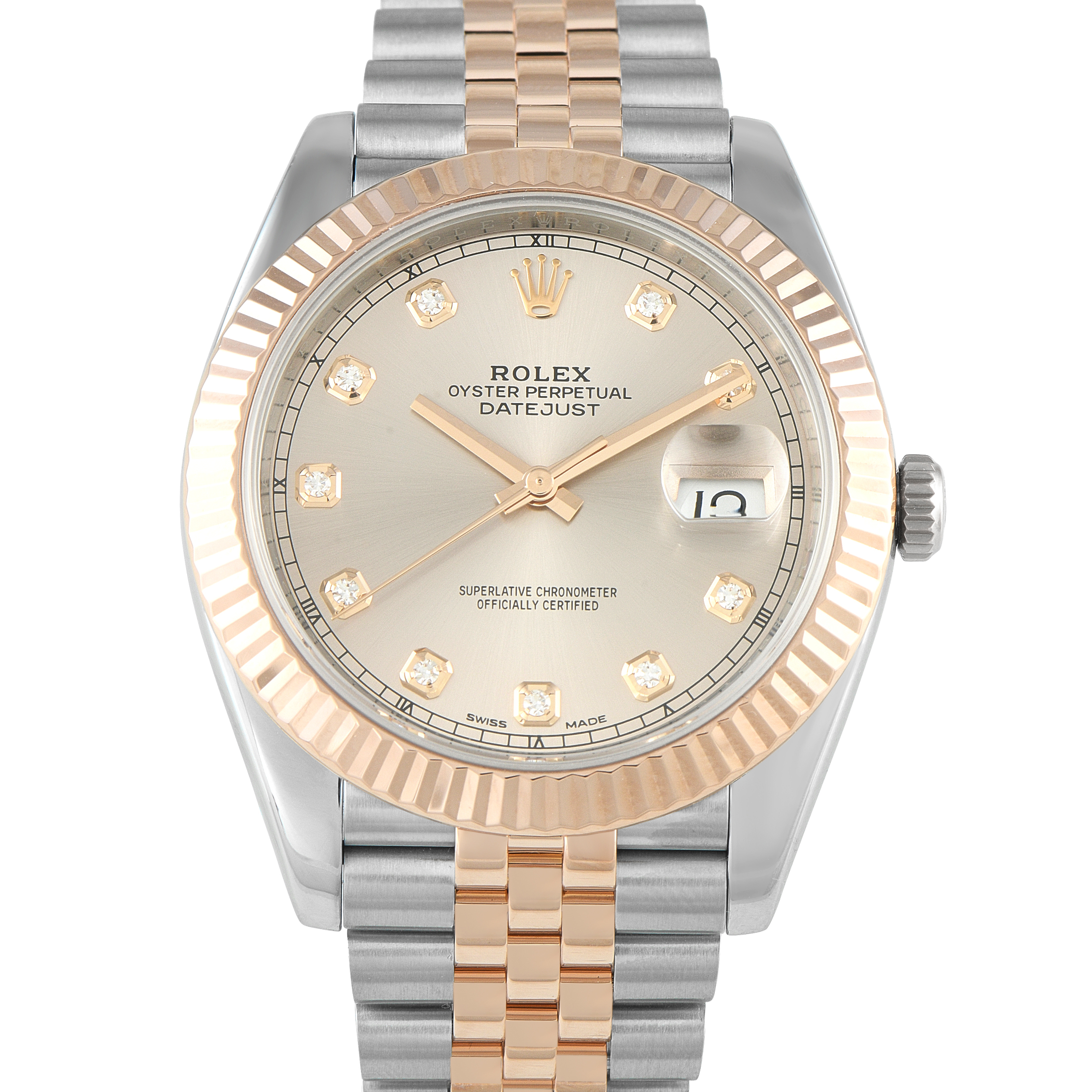 Rolex Datejust 41 Sundust Diamond Dial Two-Tone Jubilee Watch 126331