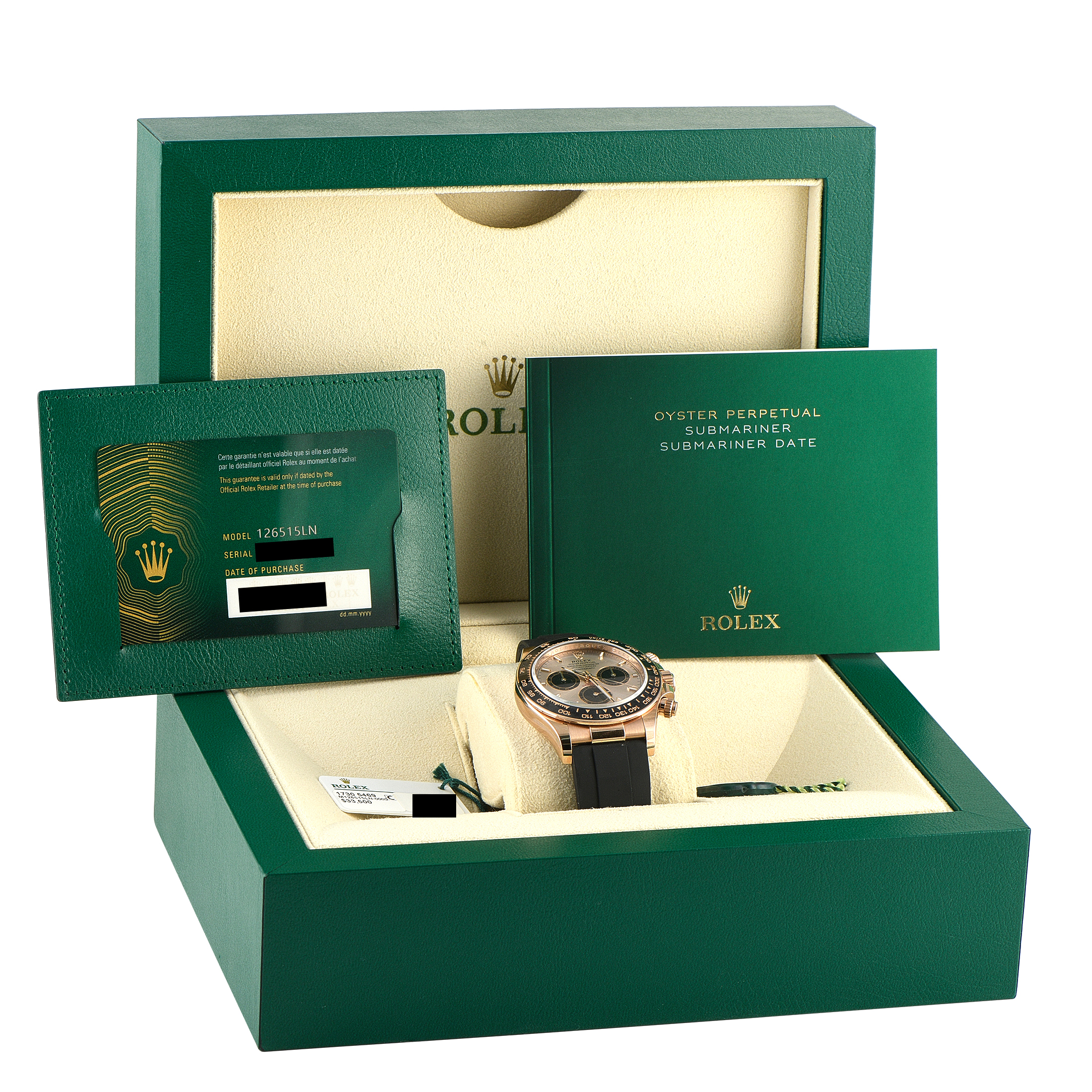 Rolex Daytona Sundust Dial Everose Gold Watch 126515LN