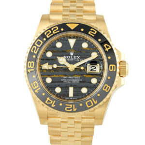 Rolex GMT-Master II Tiger Iron Dial Yellow Gold Jubilee Watch 126718grnr-0002