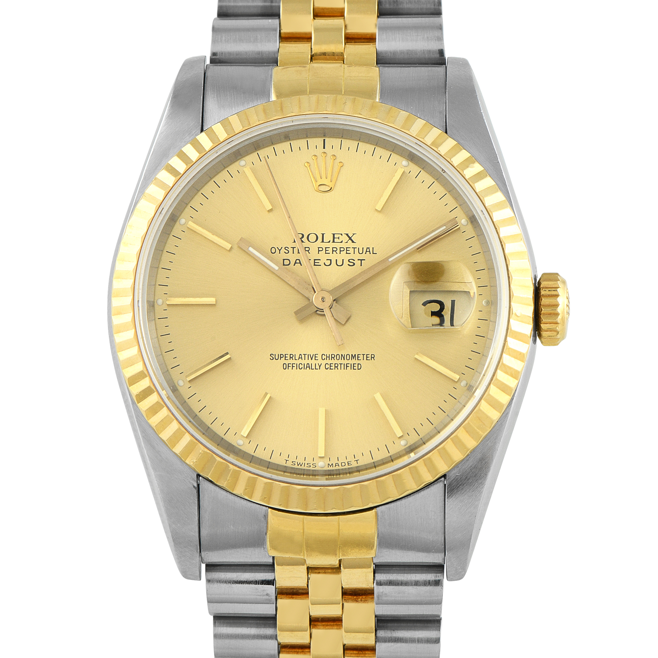 Rolex Datejust 36 Two-Tone Jubilee Watch 16233
