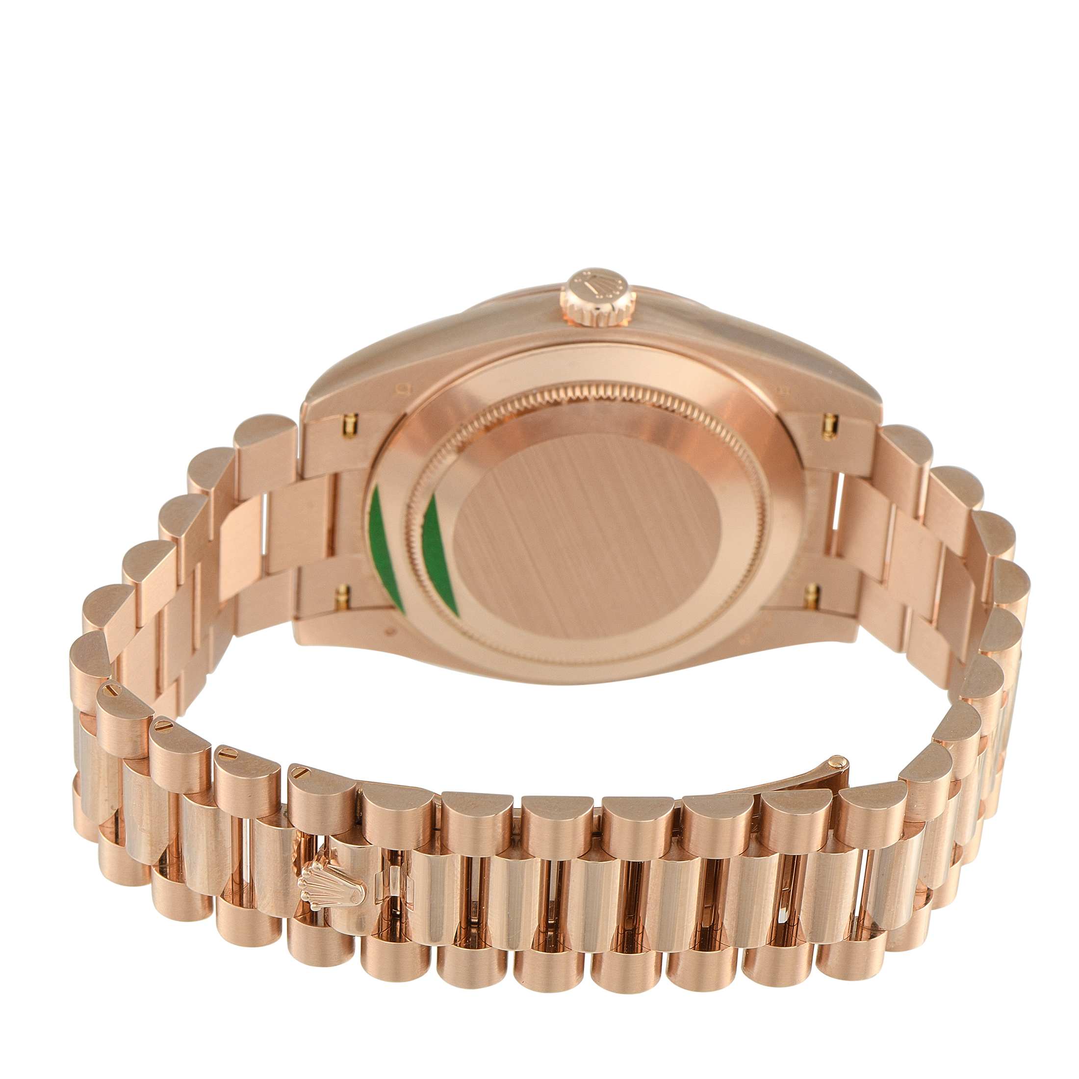 Rolex Day-Date 40 Green Dial Everose Gold President Watch 228235