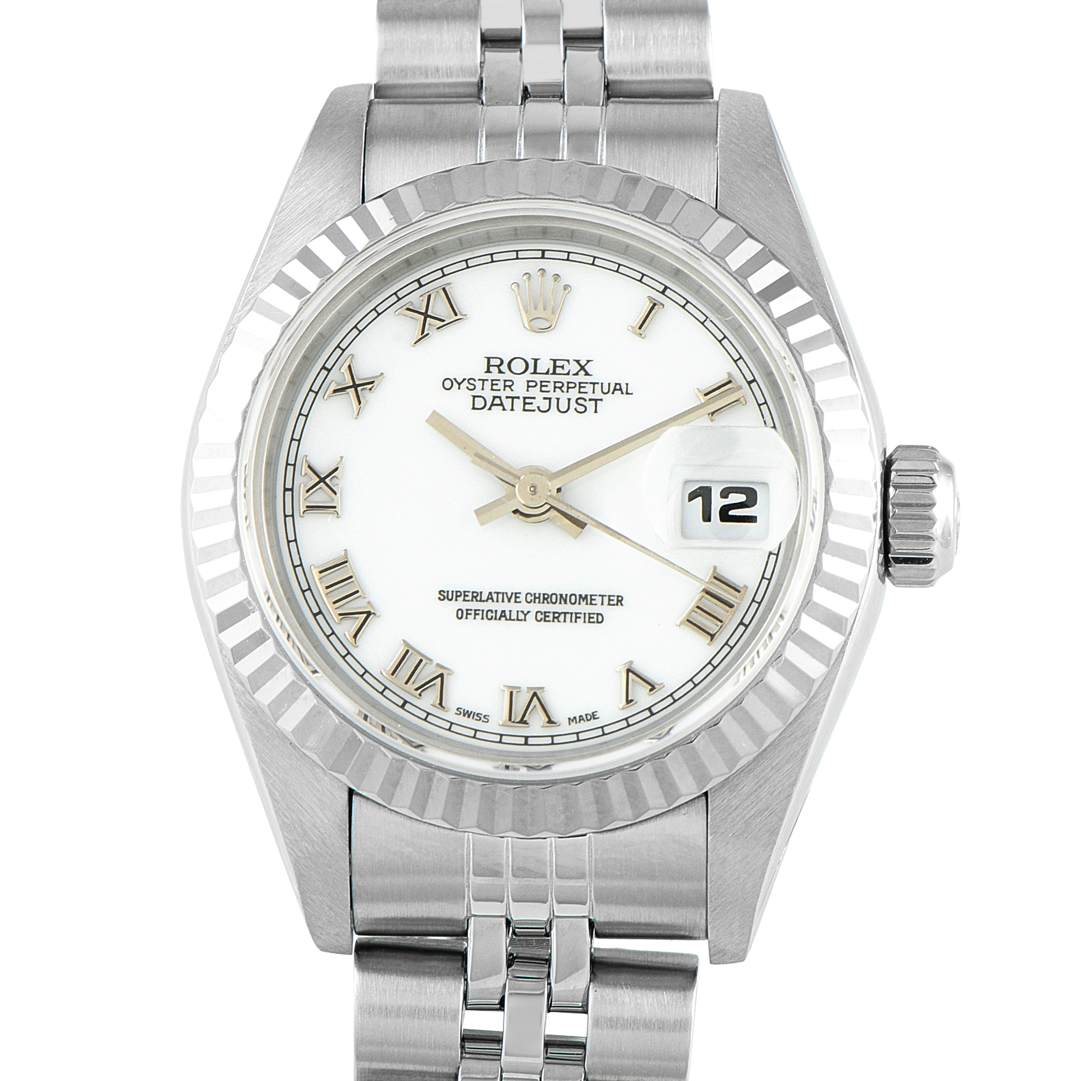 Rolex Lady-Datejust 26 Steel and White Gold Jubilee Watch 69174