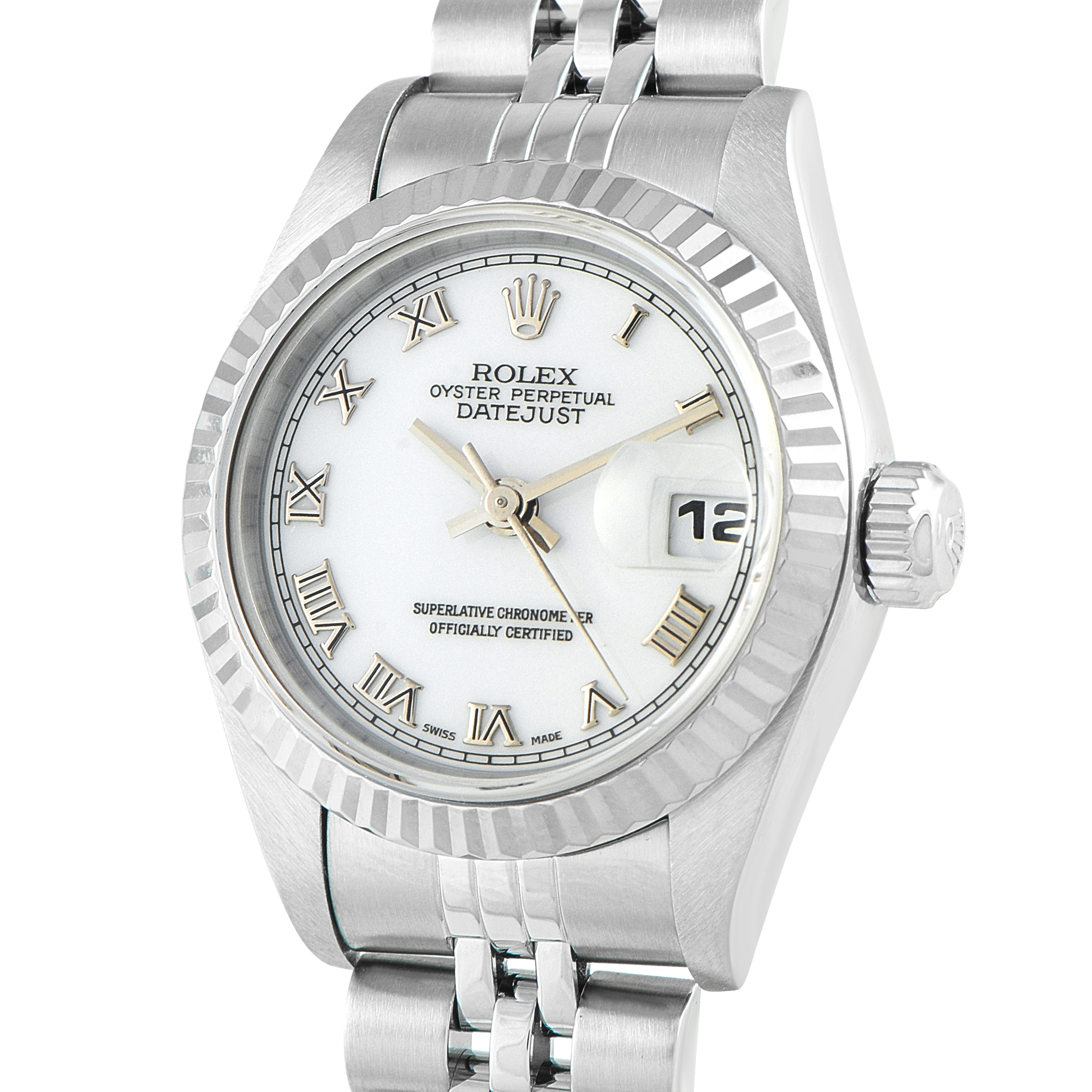 Rolex Lady-Datejust 26 Steel and White Gold Jubilee Watch 69174