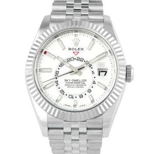 Rolex Sky-Dweller 42 White Rolesor Jubilee Watch 326934