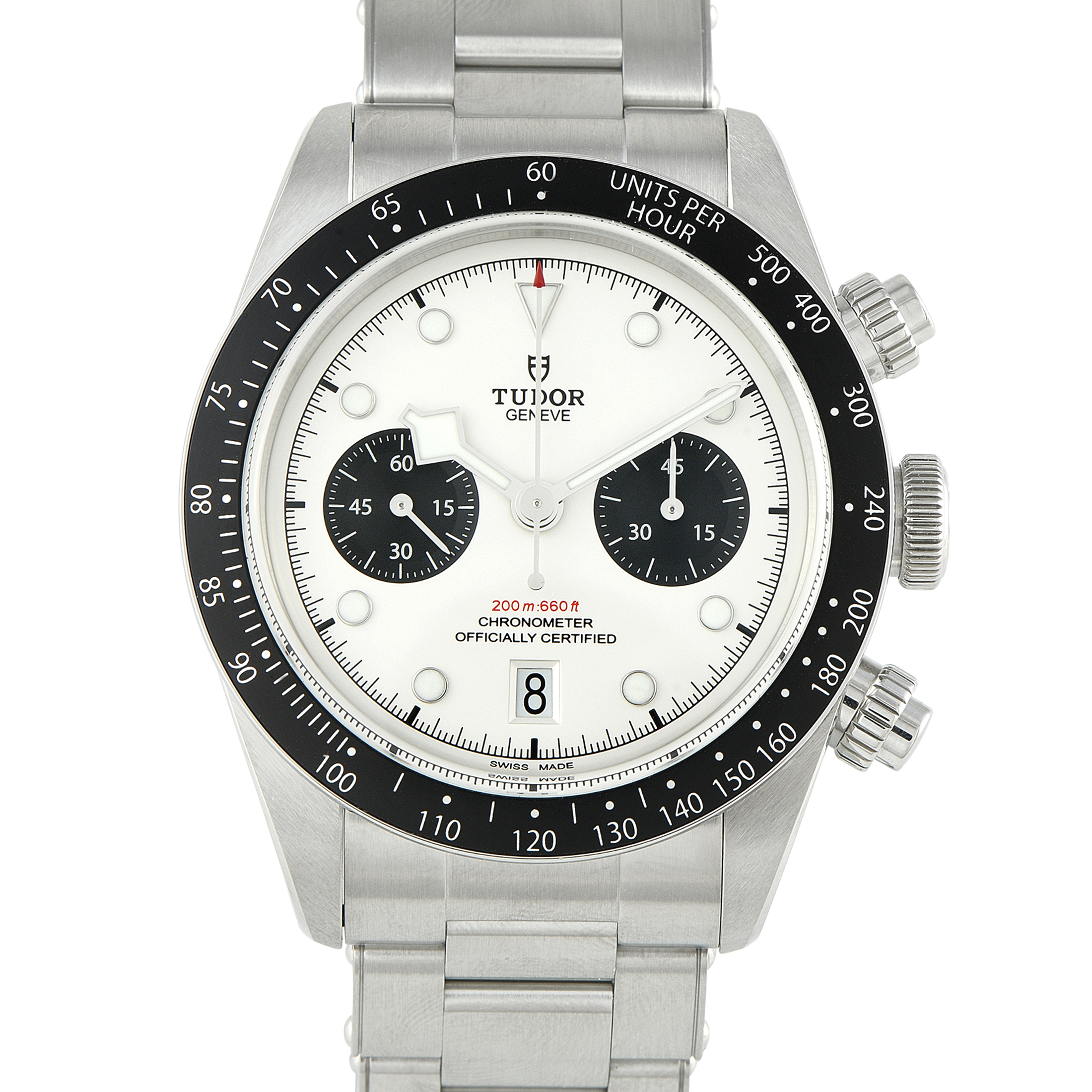 Tudor Black Bay Chrono Panda Steel Watch 79360